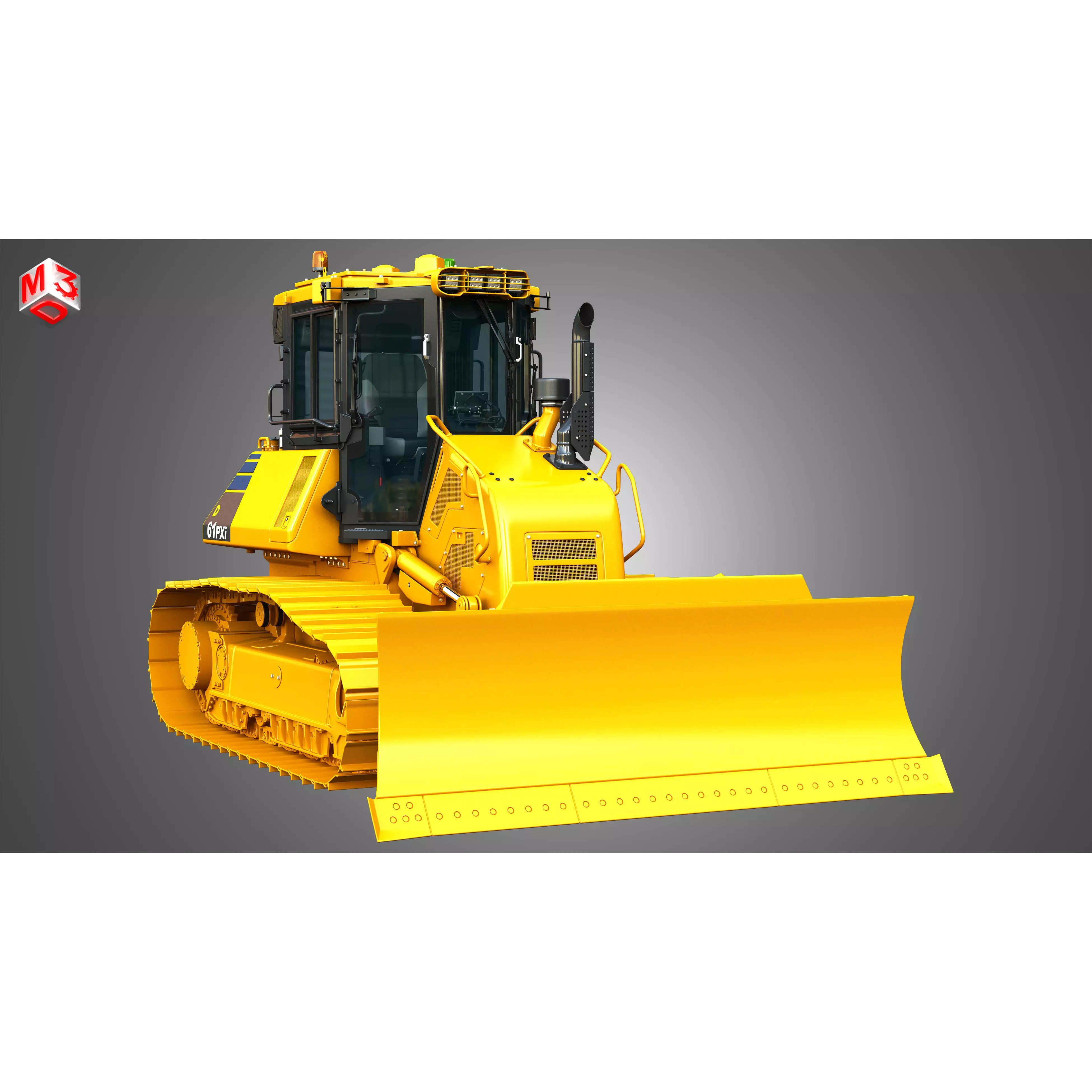 D61 PXi Crawler Dozer - High-Detail 3D Model - View 15