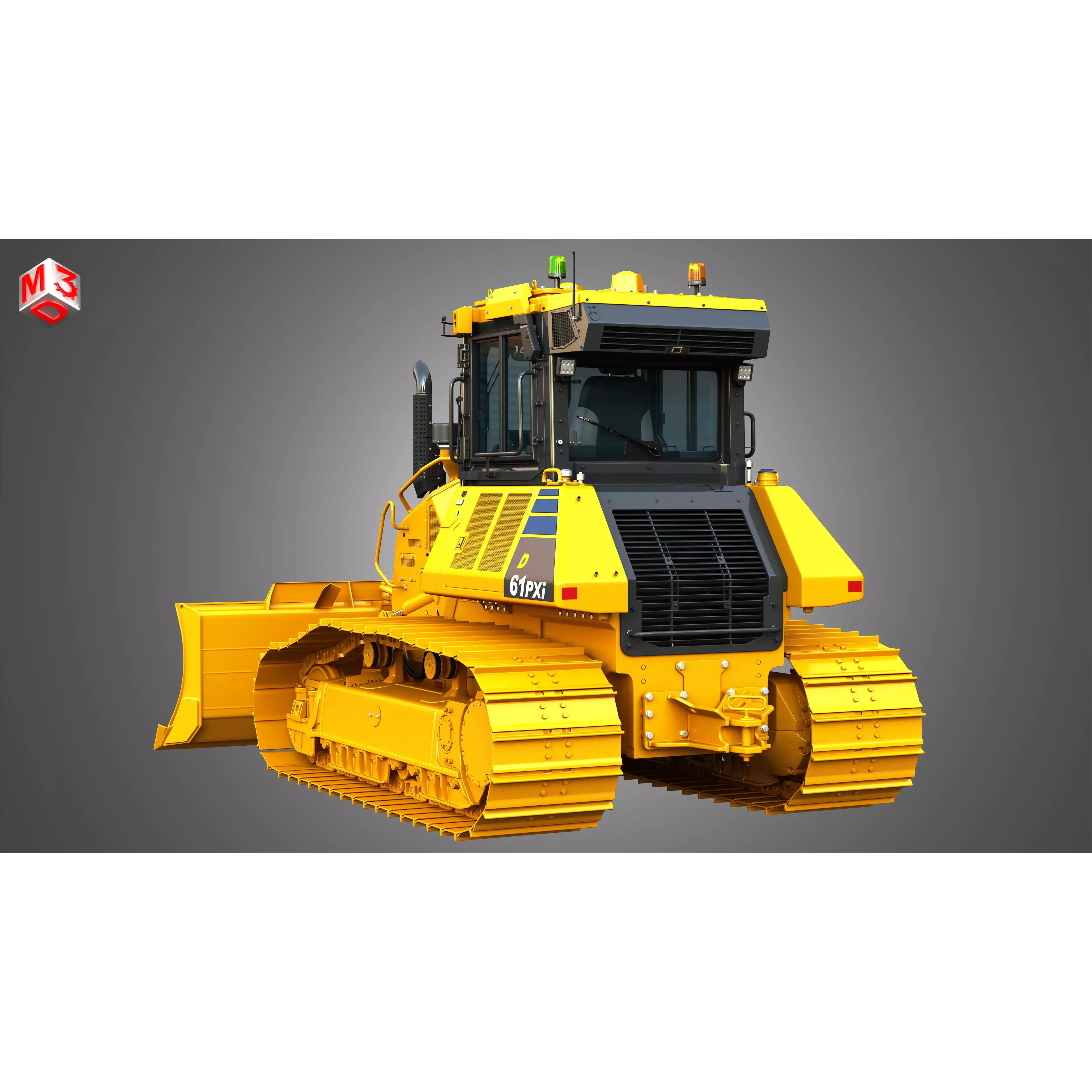D61 PXi Crawler Dozer - High-Detail 3D Model - View 16