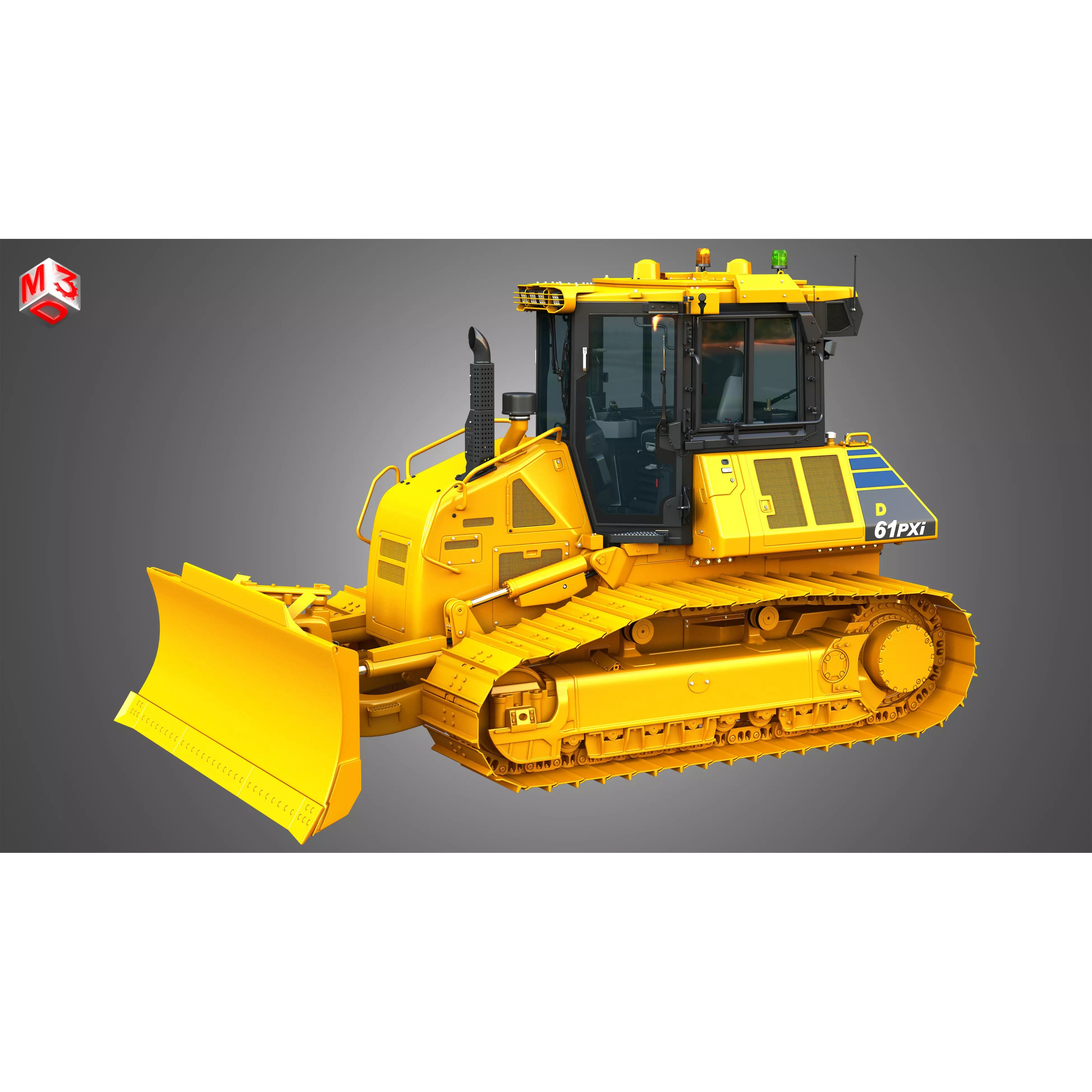 D61 PXi Crawler Dozer - High-Detail 3D Model - View 17