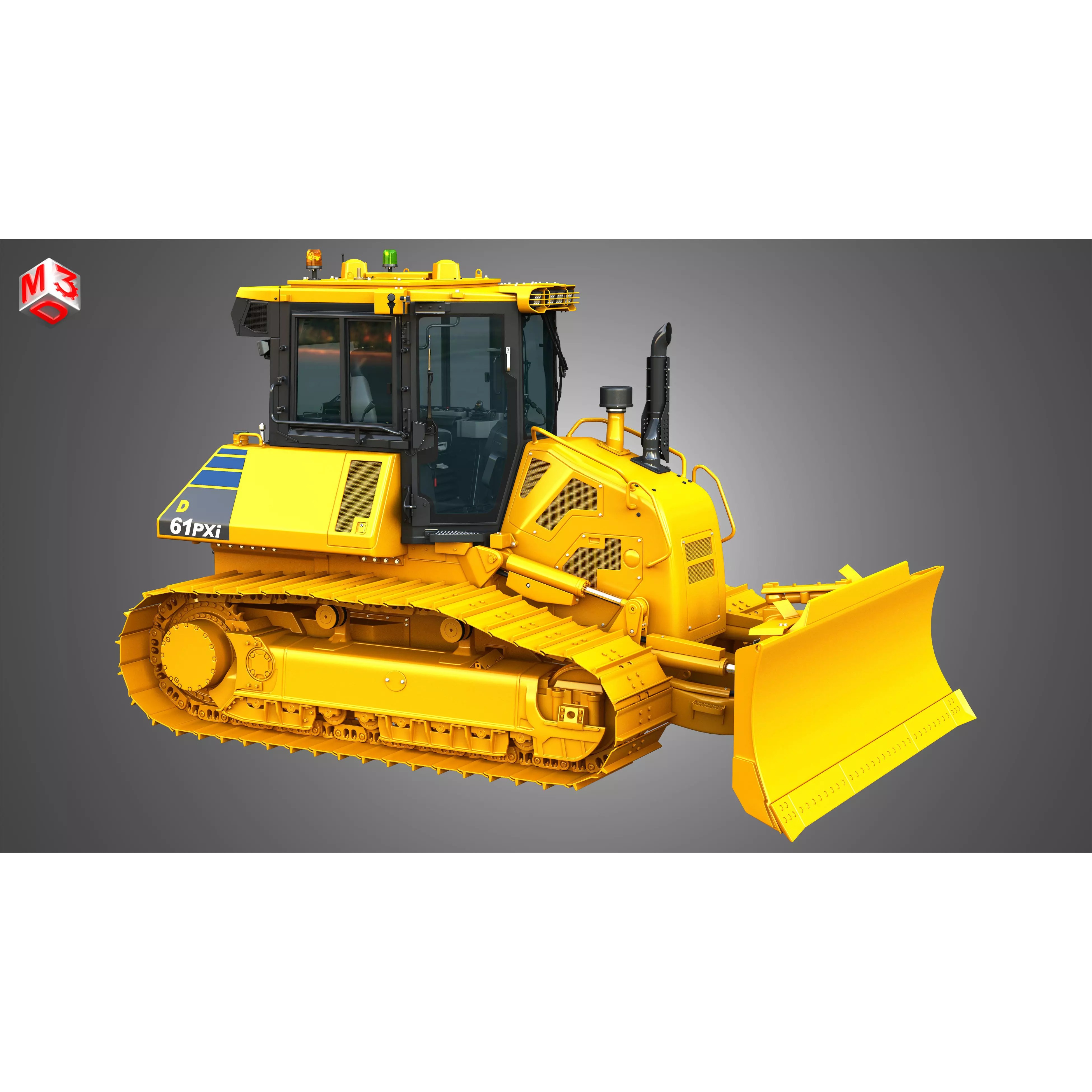 D61 PXi Crawler Dozer - High-Detail 3D Model - View 19