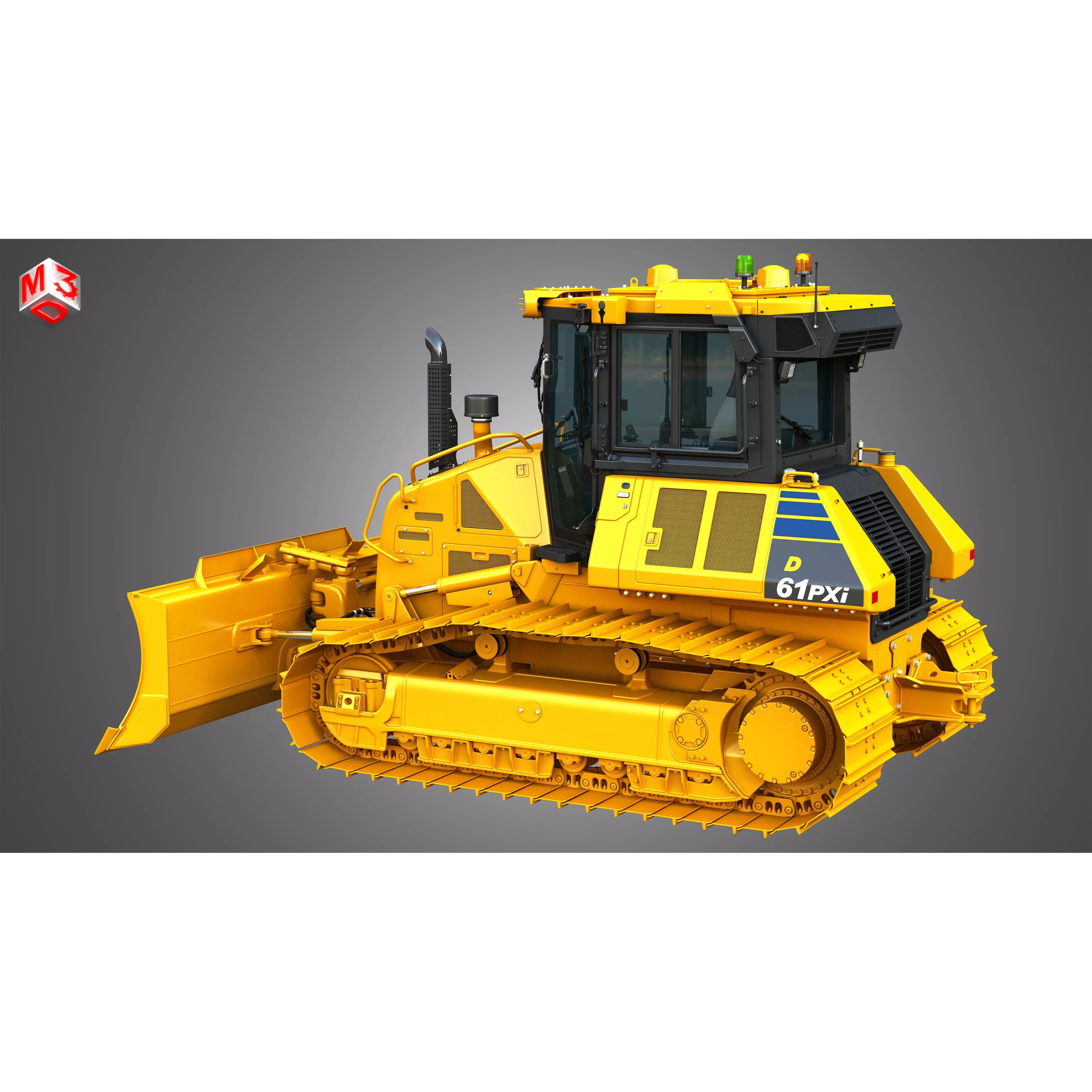 D61 PXi Crawler Dozer - High-Detail 3D Model - View 20