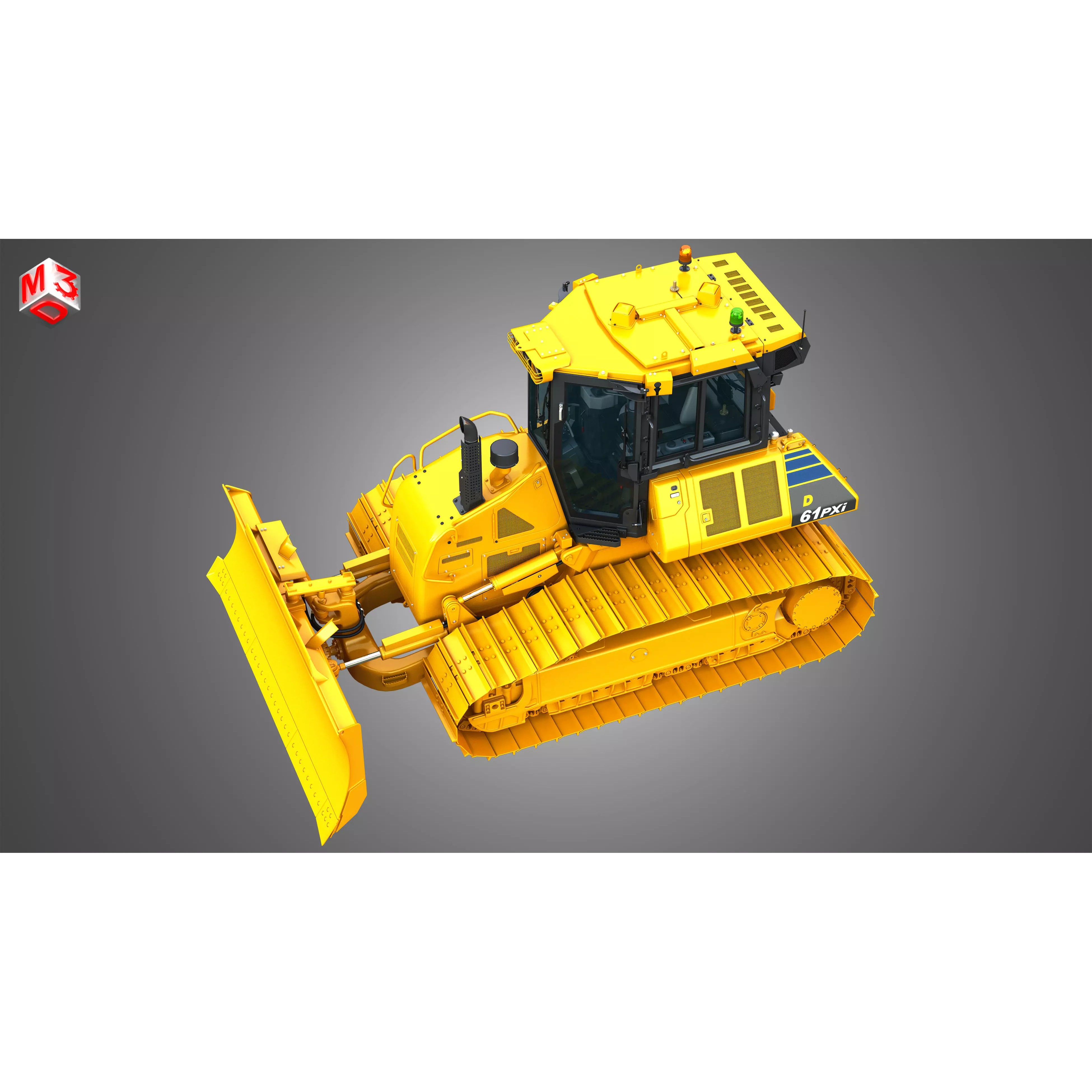 D61 PXi Crawler Dozer - High-Detail 3D Model - View 21
