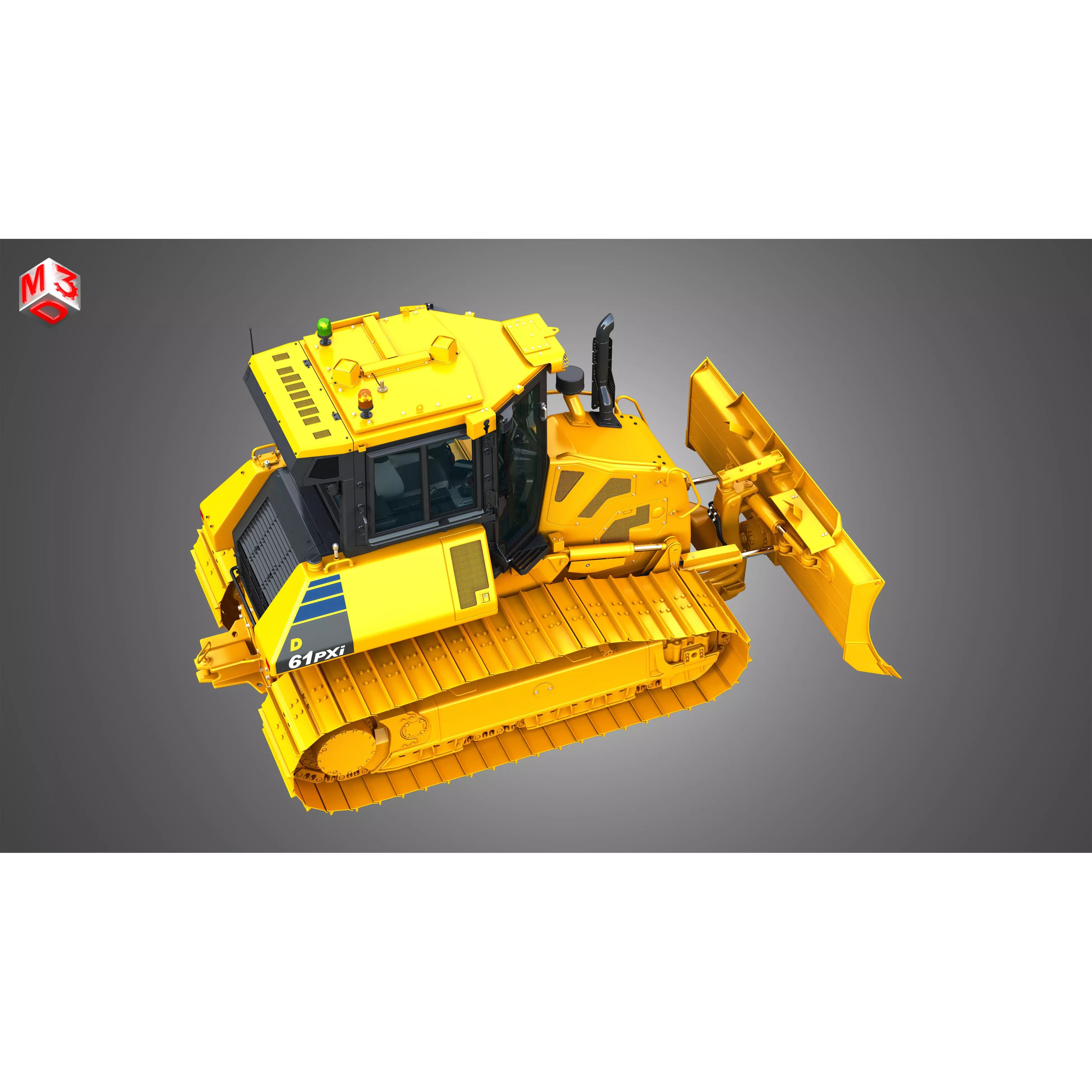 D61 PXi Crawler Dozer - High-Detail 3D Model - View 22