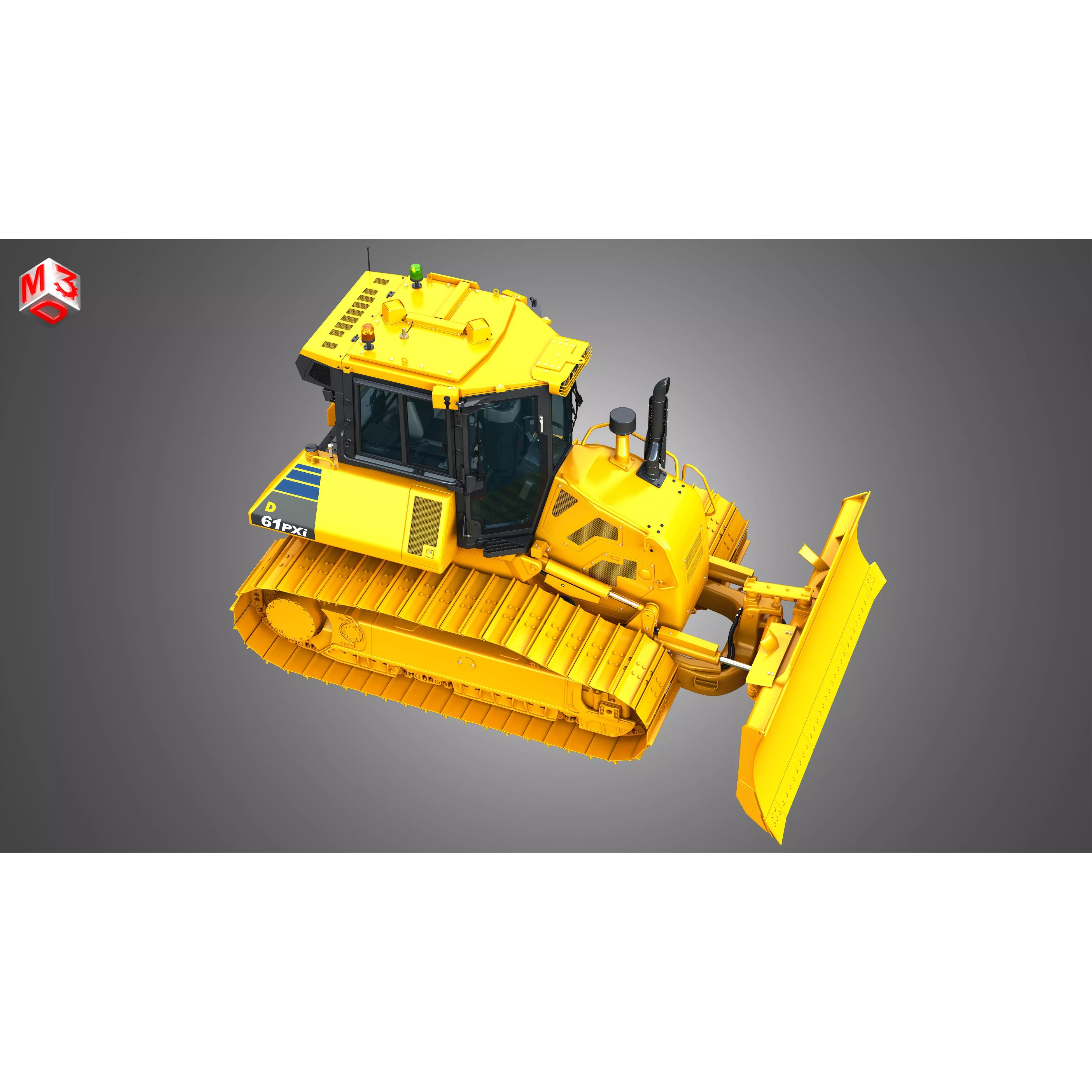 D61 PXi Crawler Dozer - High-Detail 3D Model - View 23