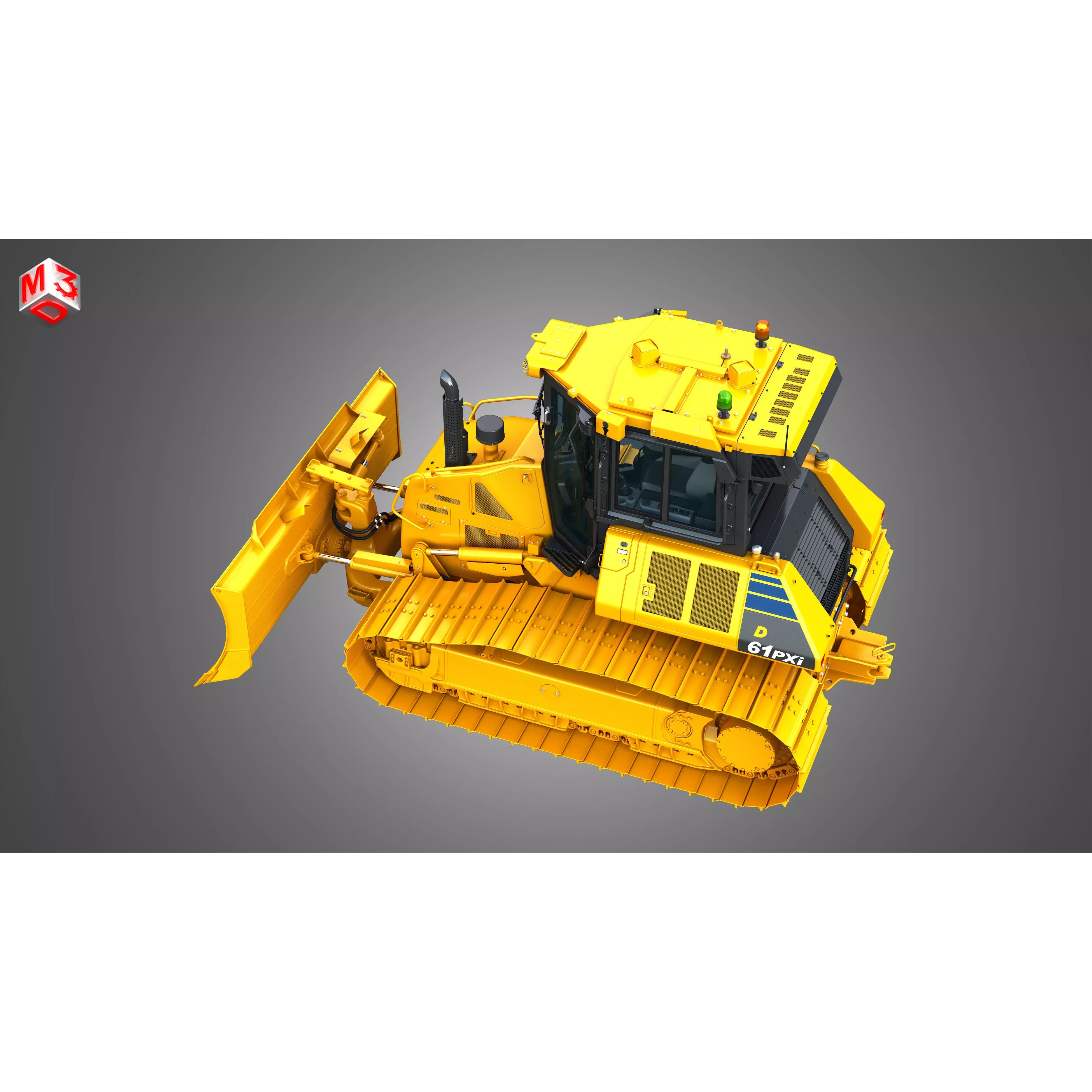 D61 PXi Crawler Dozer - High-Detail 3D Model - View 24