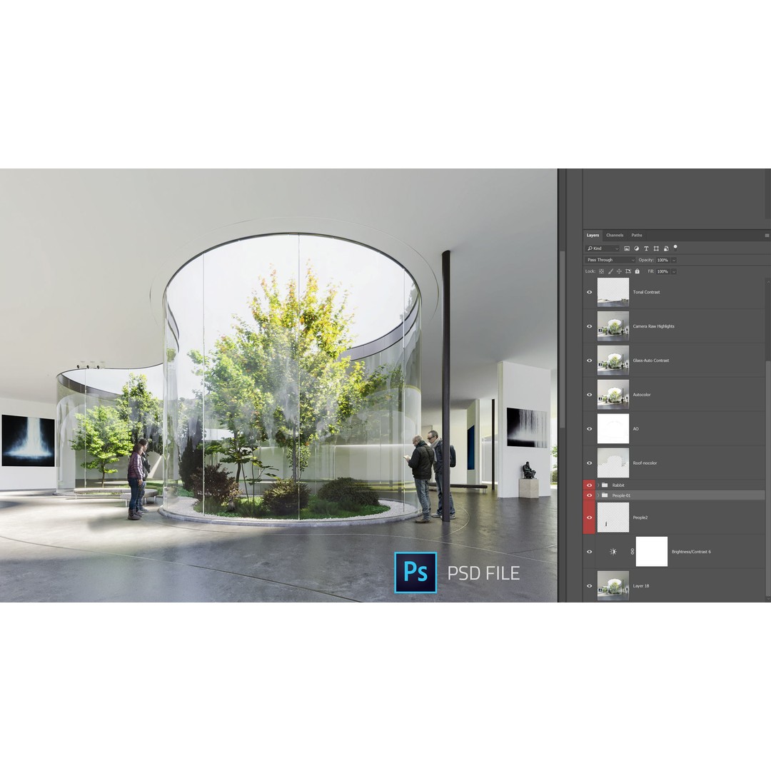 Hiroshi Senju Museum 3D Model – High Poly Architectural Visualization, FBX - View 4