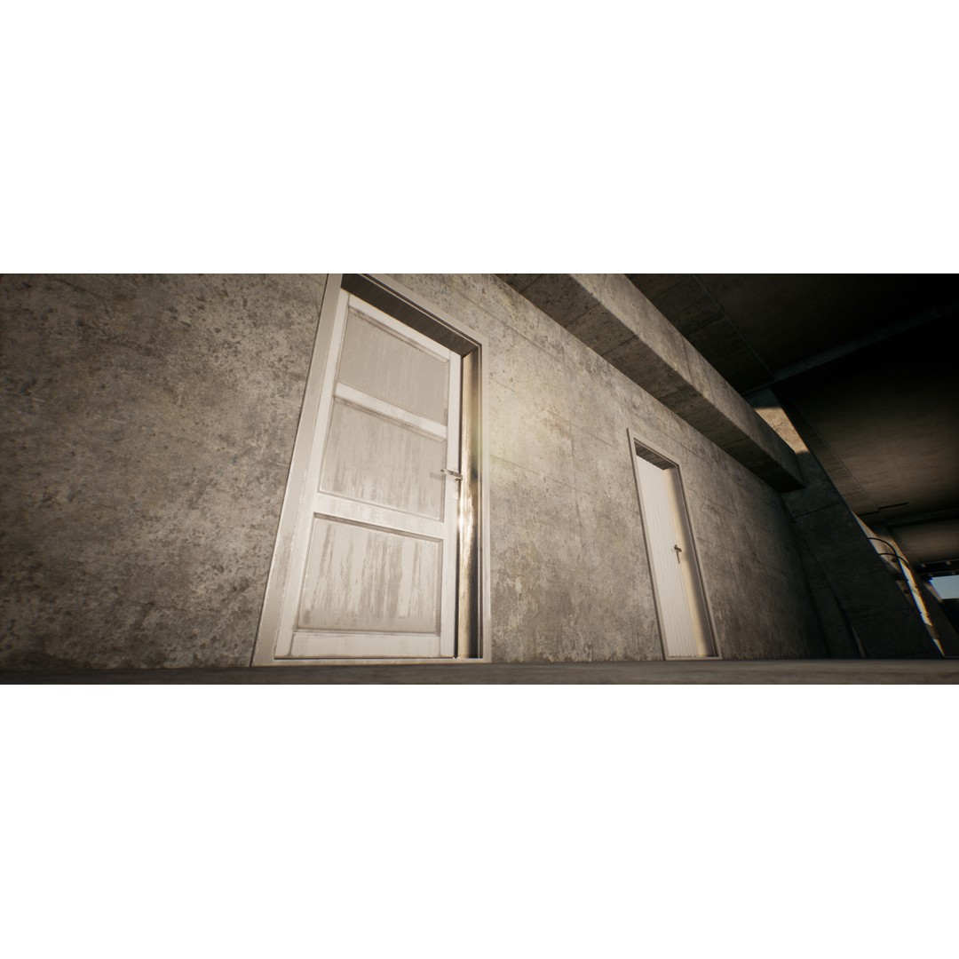 Real World Door Set 3D Model – Low Poly Animated Architectural Asset - View 18
