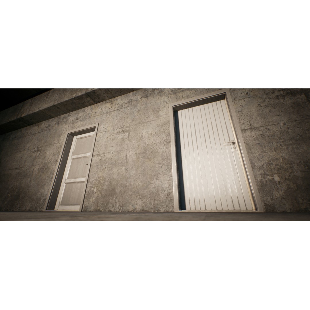 Real World Door Set 3D Model – Low Poly Animated Architectural Asset - View 19