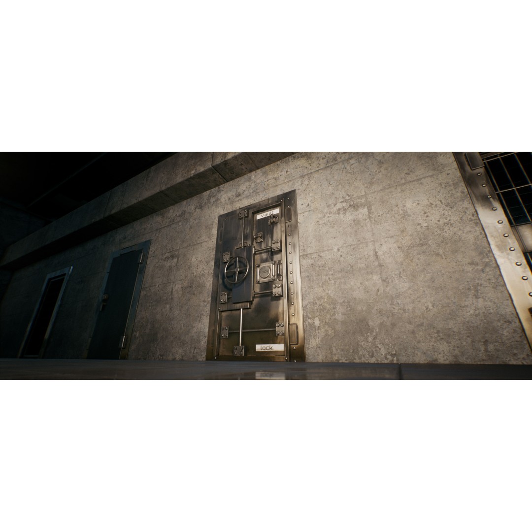Real World Door Set 3D Model – Low Poly Animated Architectural Asset - View 3