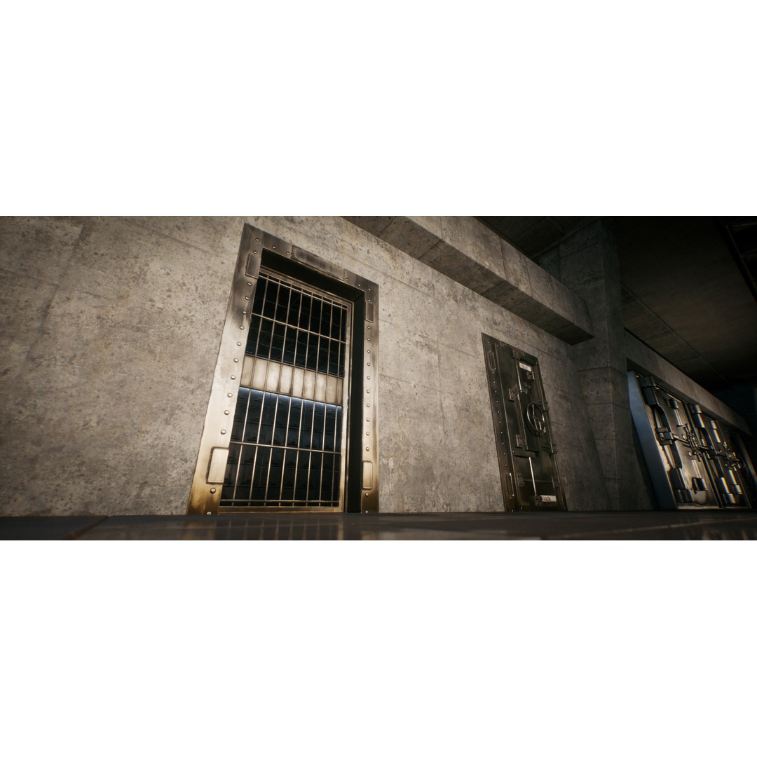 Real World Door Set 3D Model – Low Poly Animated Architectural Asset - View 4