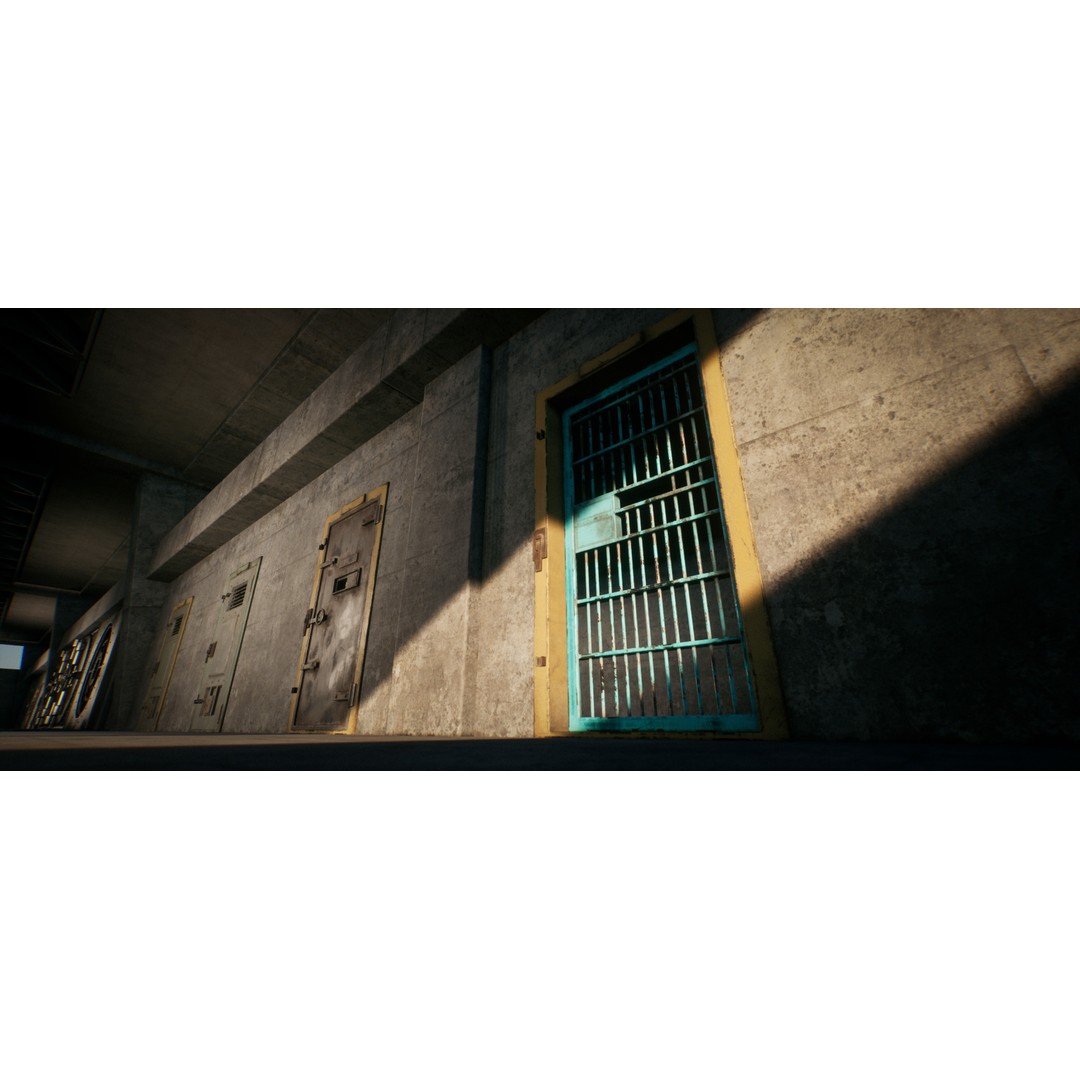Real World Door Set 3D Model – Low Poly Animated Architectural Asset - View 7