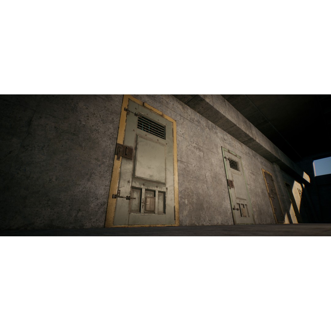Real World Door Set 3D Model – Low Poly Animated Architectural Asset - View 9