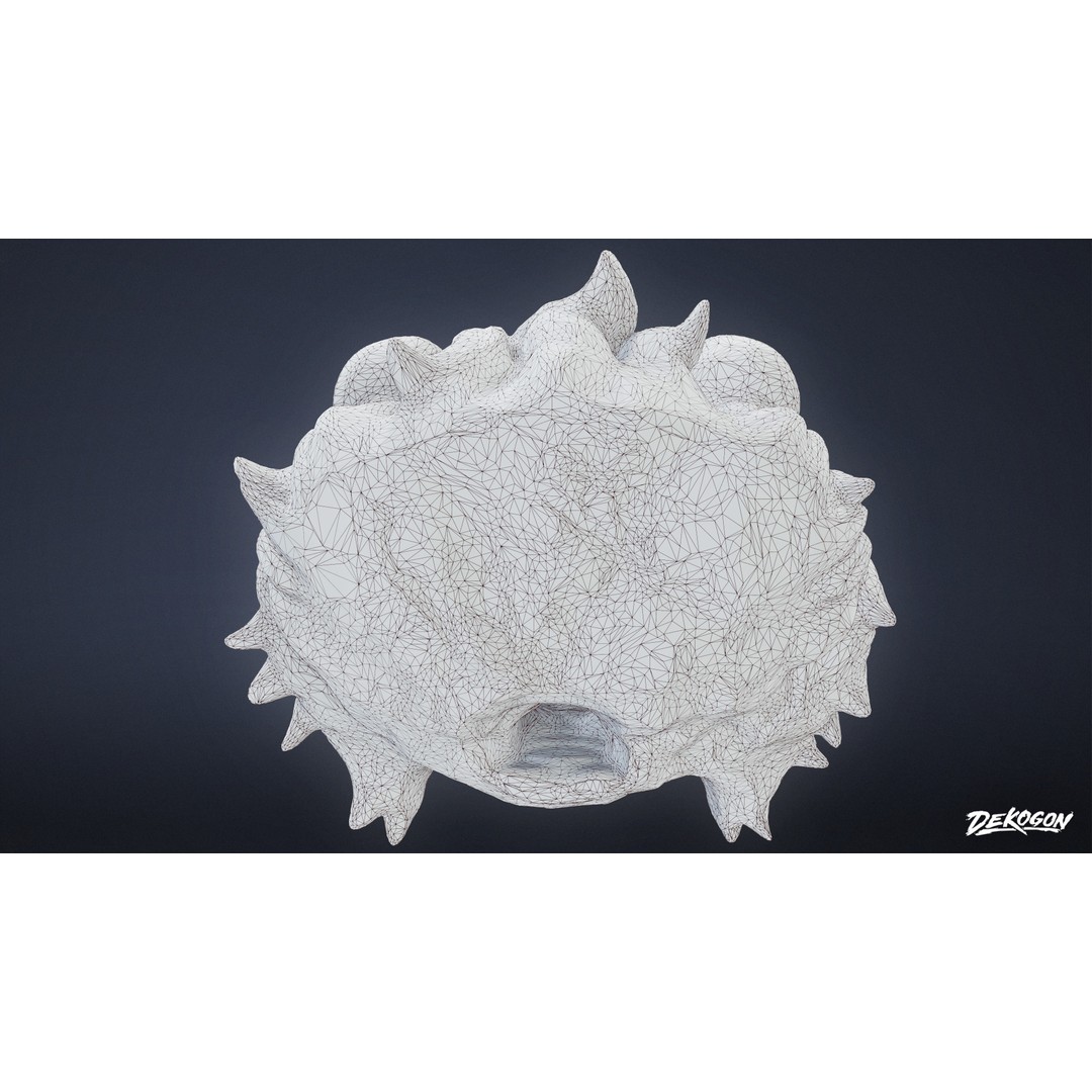 Ancient Ruins 3D Model – Low Poly Artifact with PBR Textures, FBX