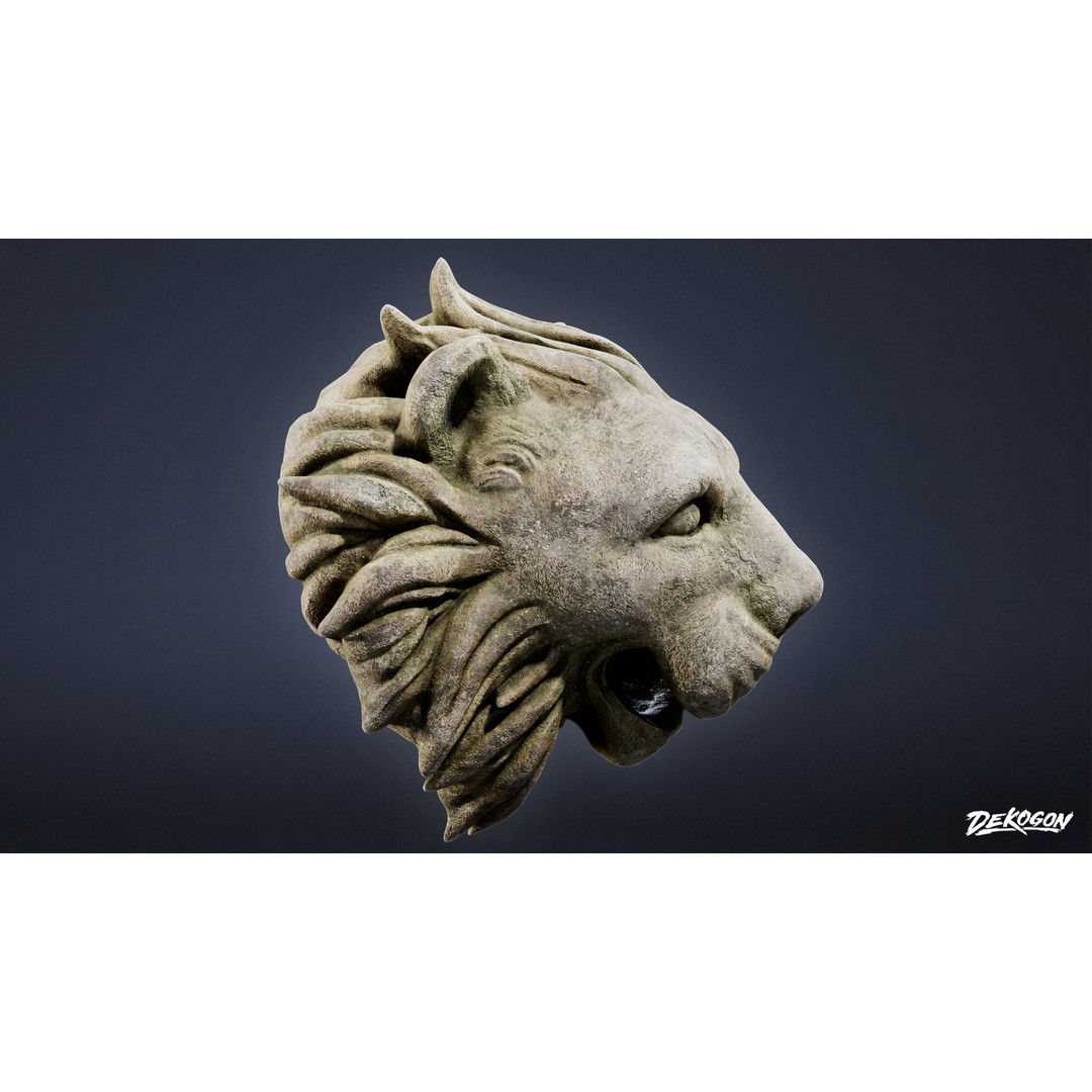 Ancient Ruins 3D Model – Low Poly Artifact with PBR Textures, FBX - View 3