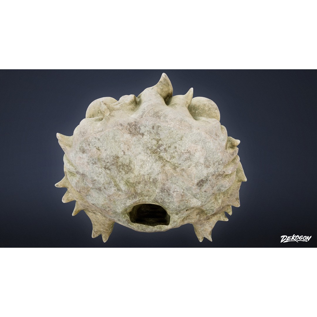 Ancient Ruins 3D Model – Low Poly Artifact with PBR Textures, FBX - View 4