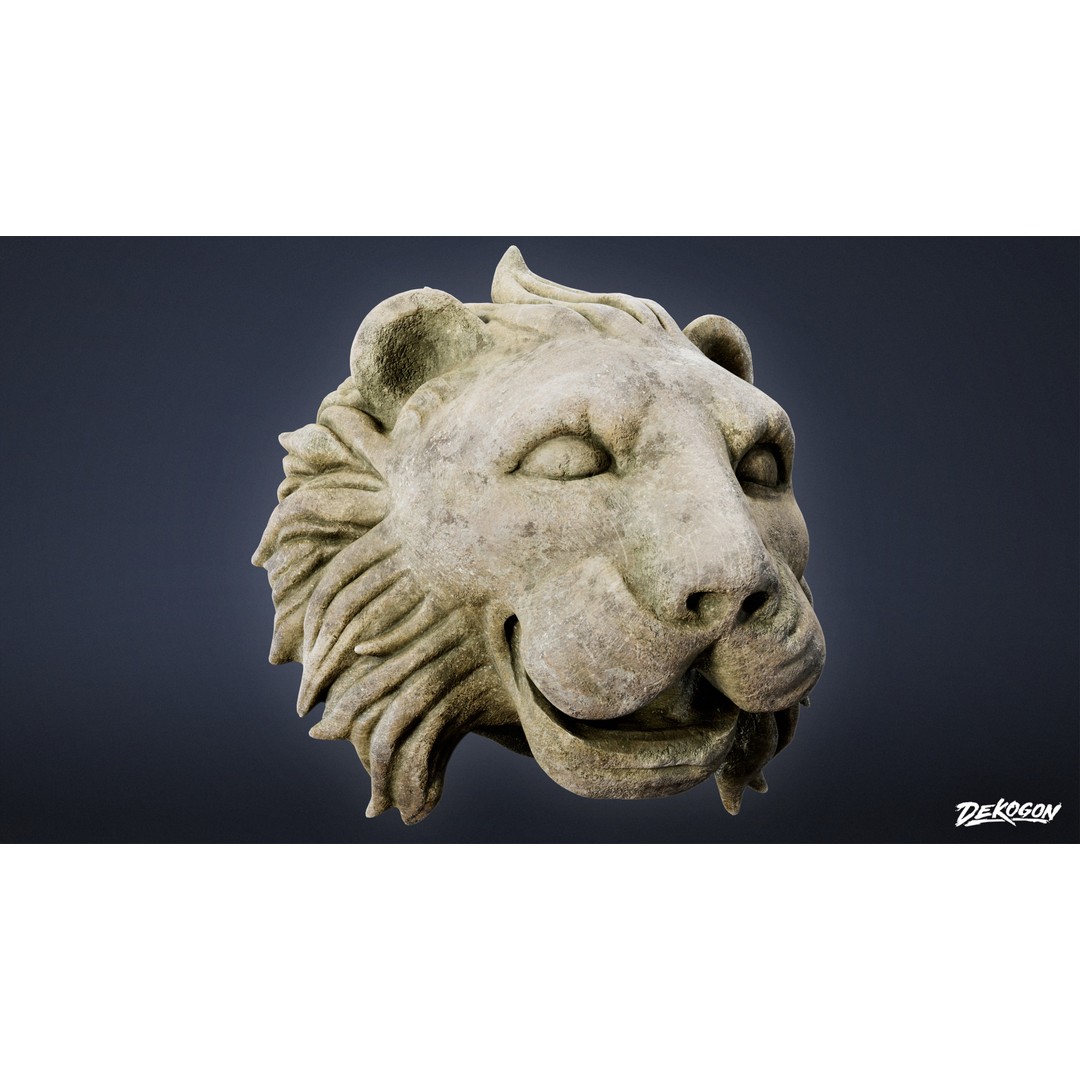 Ancient Ruins 3D Model – Low Poly Artifact with PBR Textures, FBX - View 6