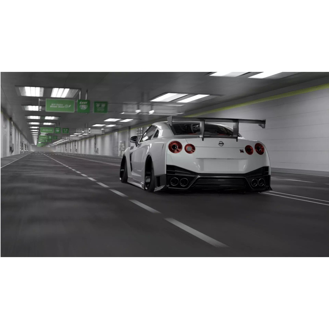 Hybrid Tunnel 3D Model – Customizable Cityscape Asset, Blender - View 2