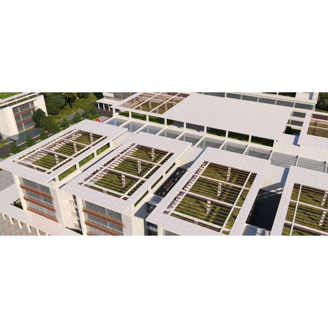Hospital Building 3D Model – Modern Architectural Design, FBX, OBJ - View 15