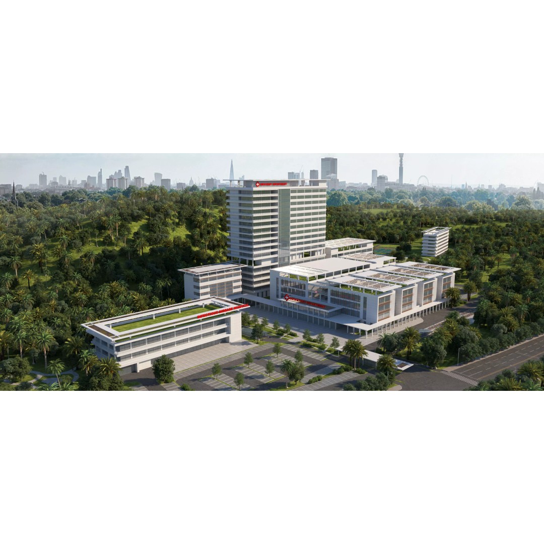 Hospital Building 3D Model – Modern Architectural Design, FBX, OBJ - View 2