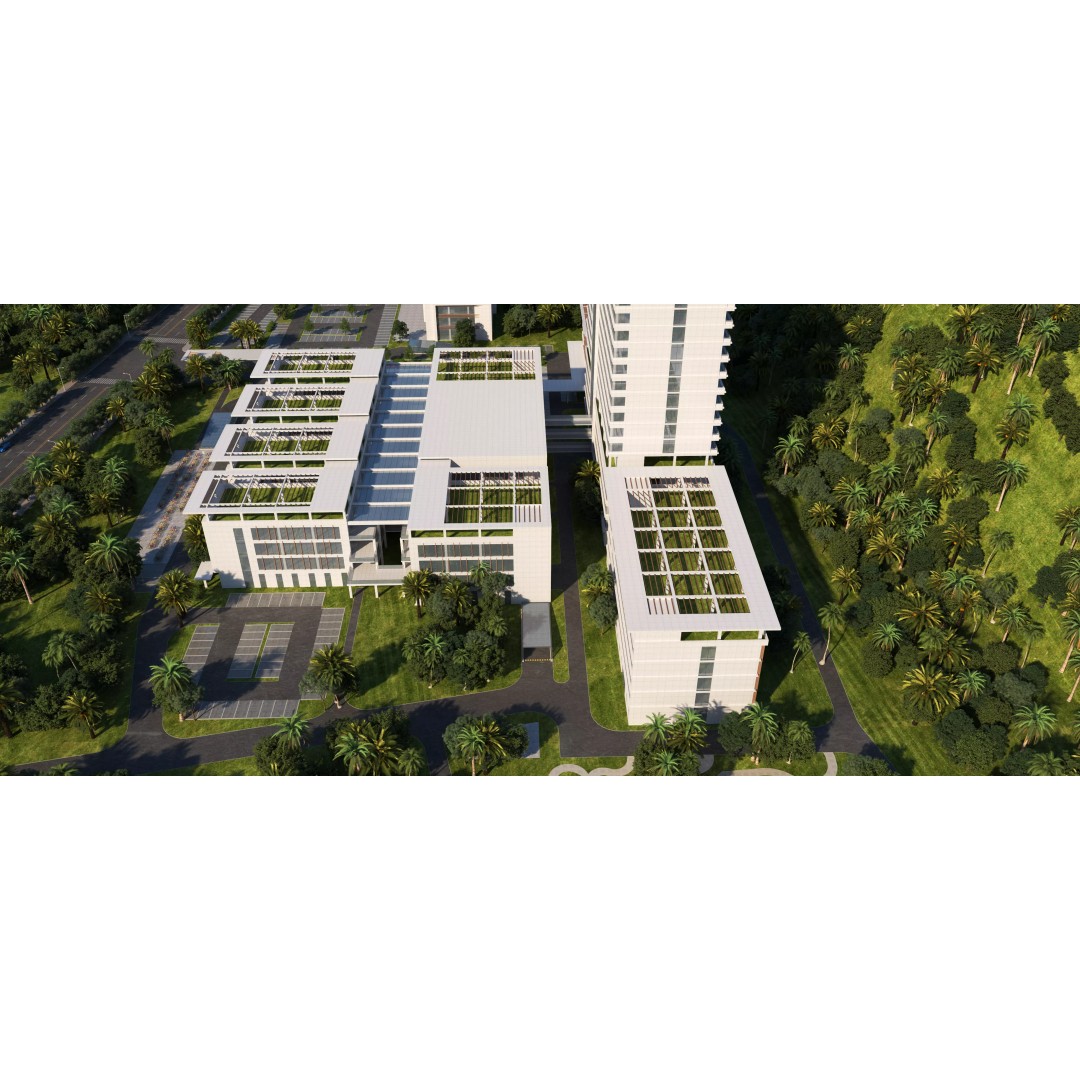 Hospital Building 3D Model – Modern Architectural Design, FBX, OBJ - View 6