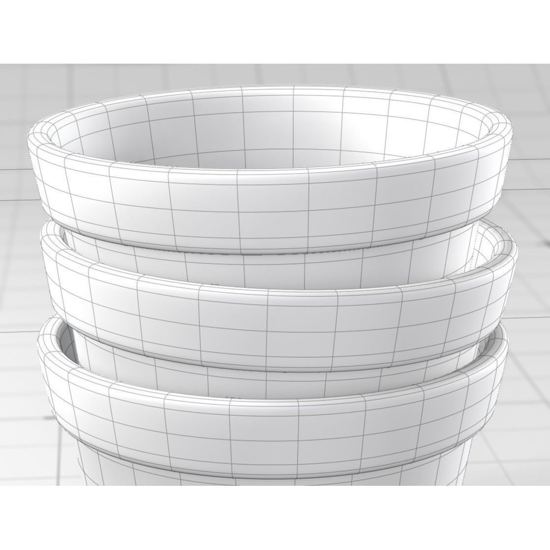 Flower Pot 3D Model – Detailed PBR Decoration for Blender - View 13