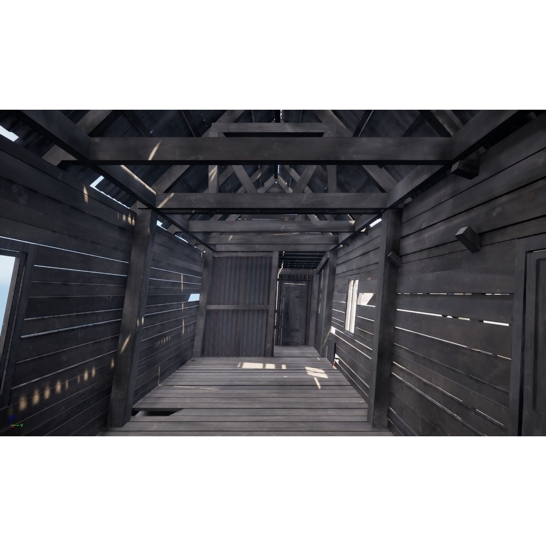 Old House 3D Model – Low Poly PBR Game Asset, FBX - View 8
