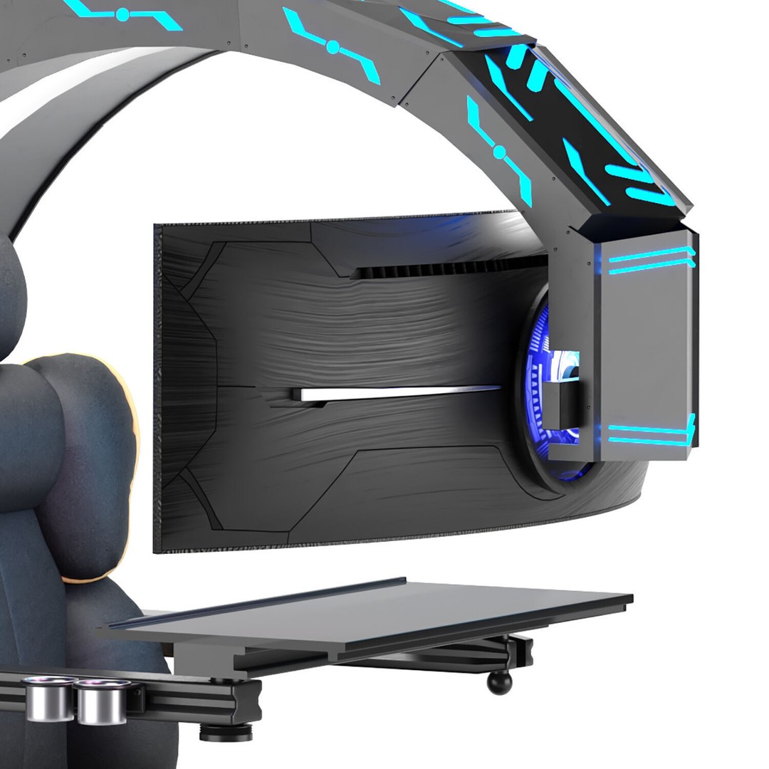 Gaming Seat 3D Model – Modern Chair Design with PBR Textures - View 4