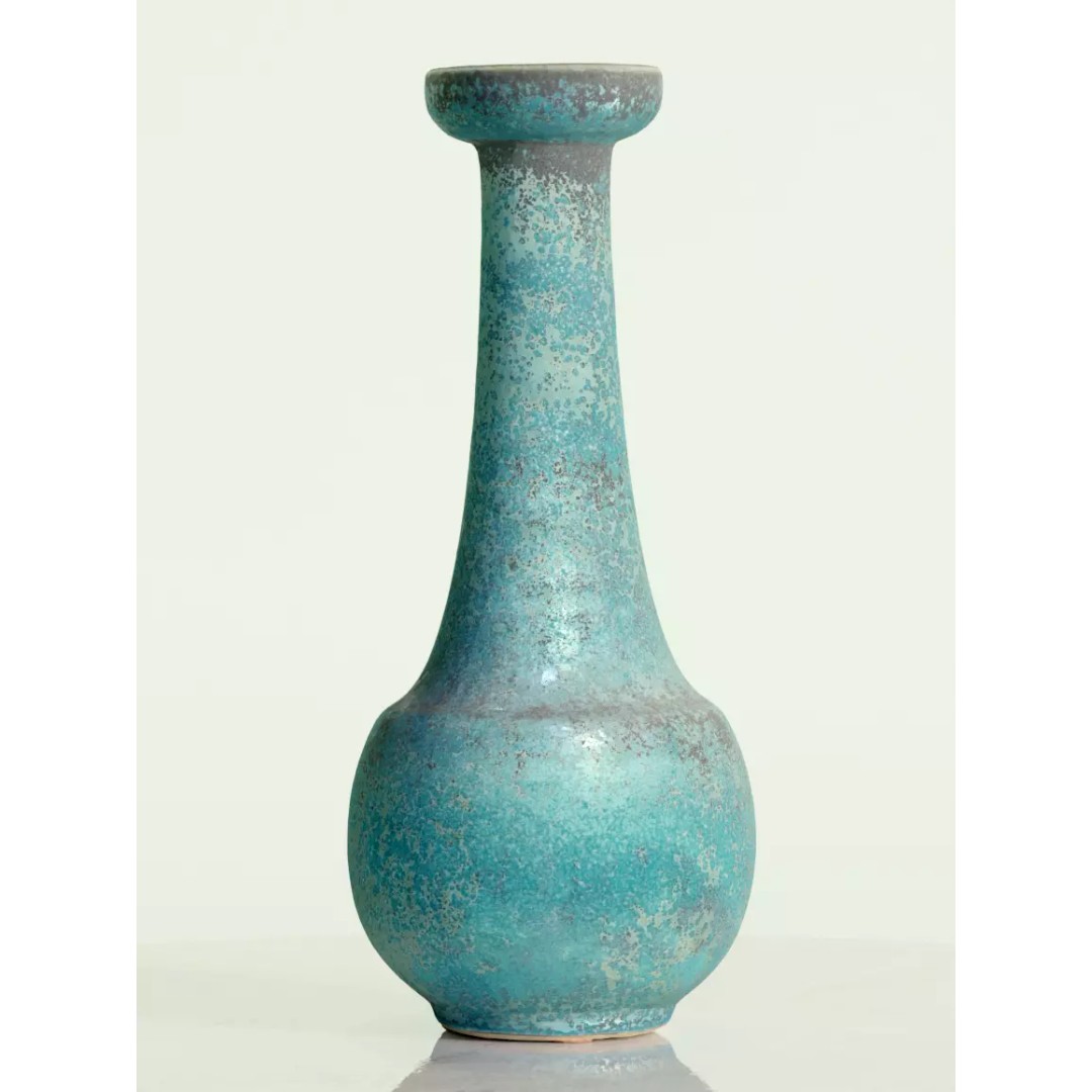 Long Neck Green Vase 3D Model – PBR Textured Decorative Asset, FBX/OBJ - View 2