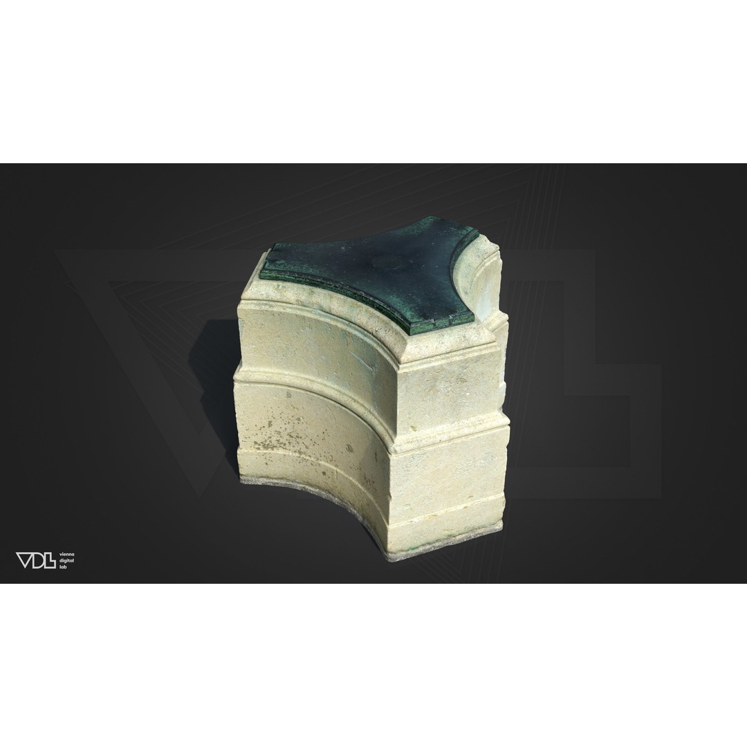 Street Lamp 3D Model – Low Poly Baroque Lighting Asset, FBX/OBJ - View 12