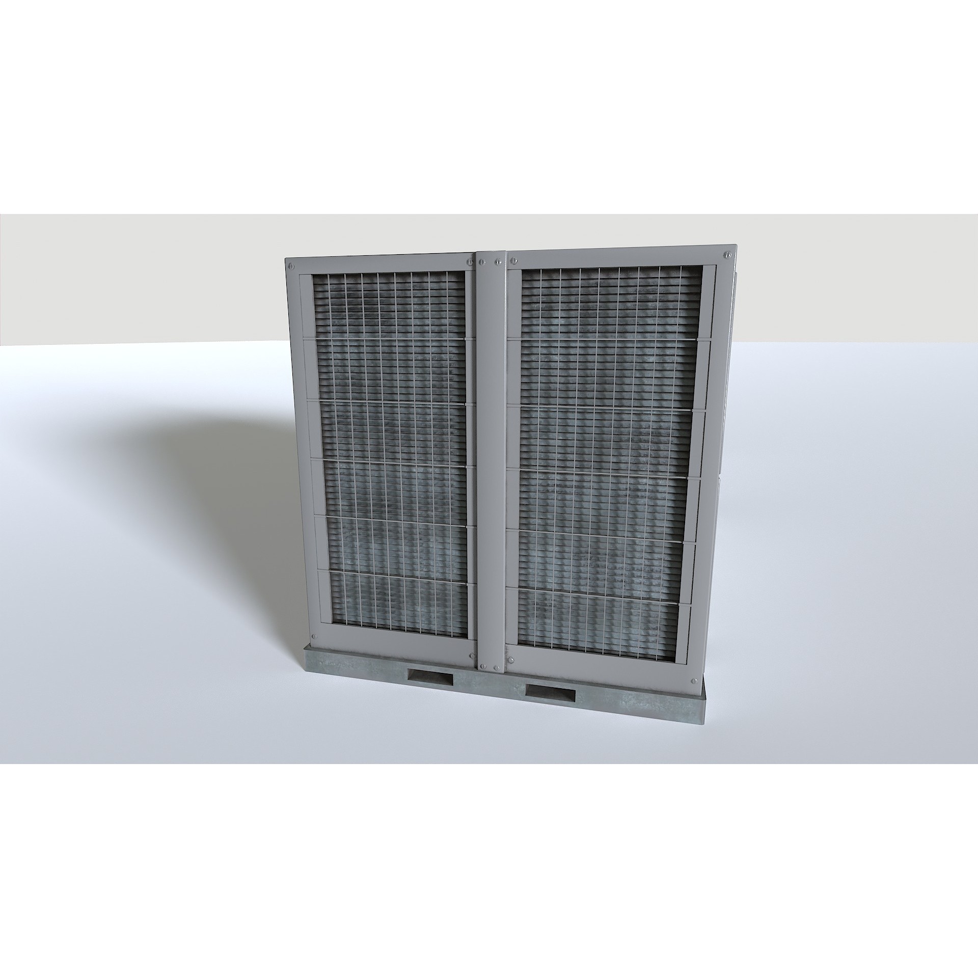 Rooftop AC Unit - Low-Poly Game-Ready 3D Model - View 18