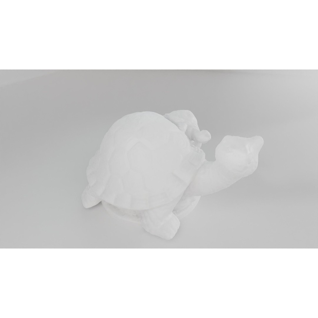 Turtle Sculpture 3D Model – Low Poly Photoscanned Asset for Decoration - View 12
