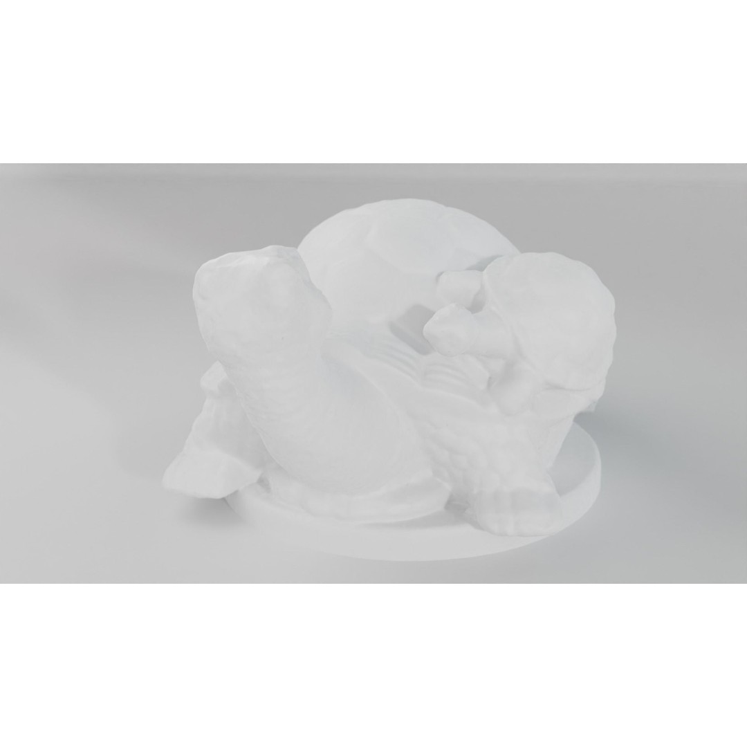 Turtle Sculpture 3D Model – Low Poly Photoscanned Asset for Decoration - View 9