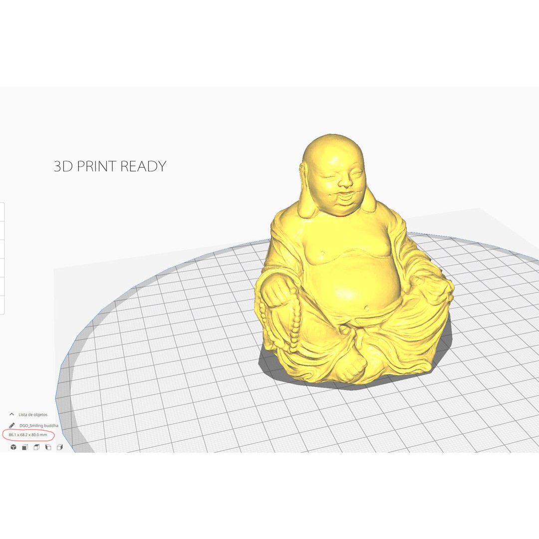 Smiling Buddha 3D Model – Low Poly PBR Asset, FBX, OBJ, Blender - View 12