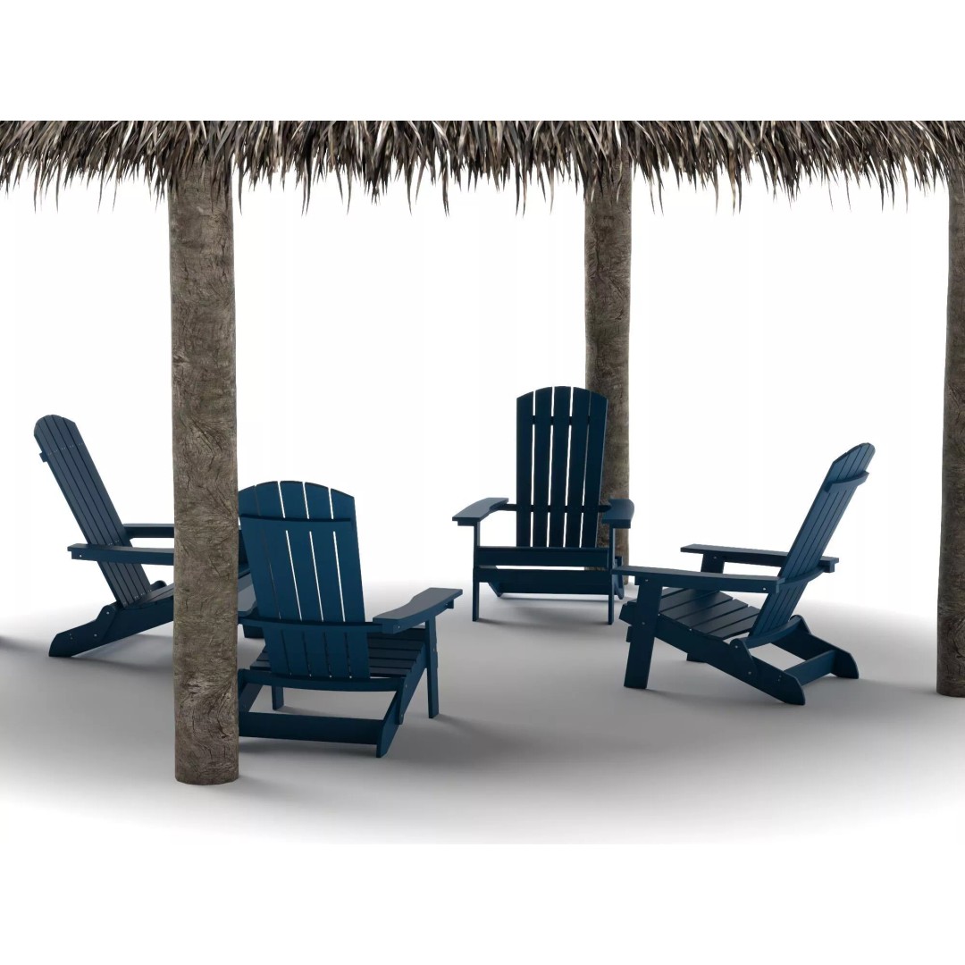 Thatch Umbrellas 3D Model – Low Poly Beach Asset Collection, FBX, OBJ - View 10