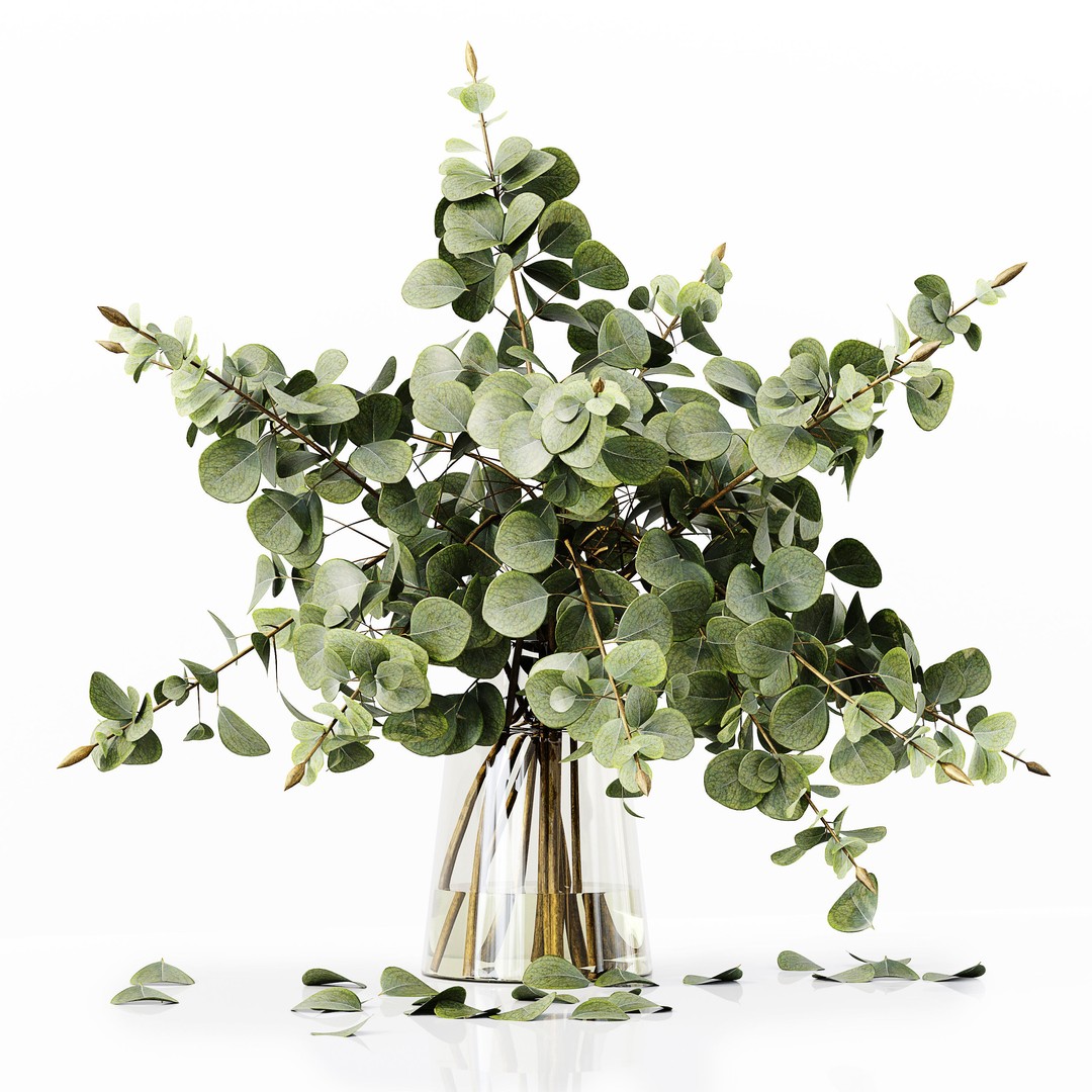 Indoor Plants Collection 3D Model – High Poly PBR Asset, FBX, OBJ - View 9