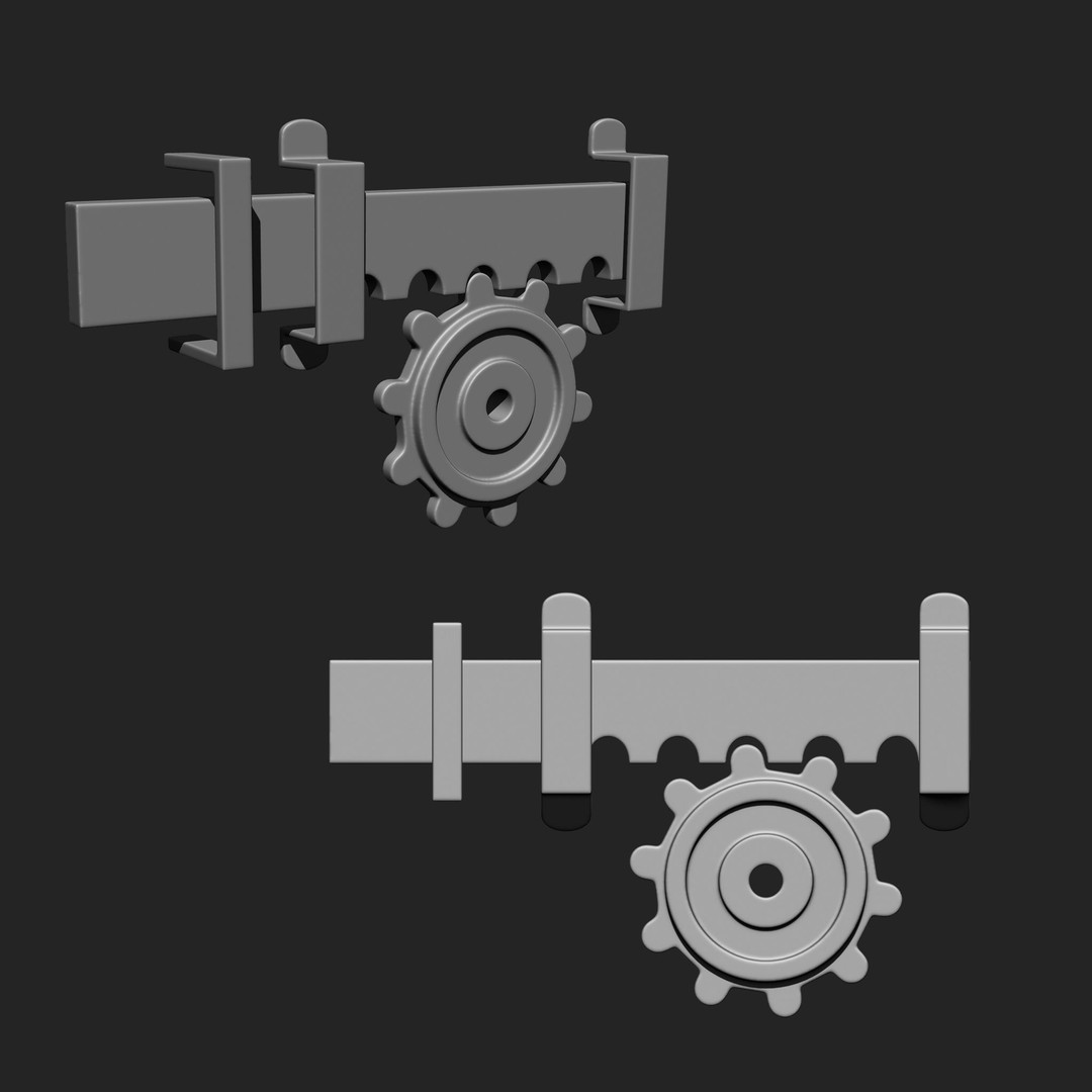 Door Latch 3D Model – Vintage Imm Brush Pack, 66 Brushes - View 10