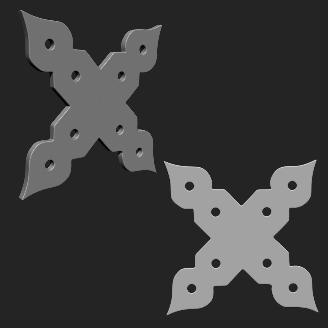 Door Latch 3D Model – Vintage Imm Brush Pack, 66 Brushes - View 12