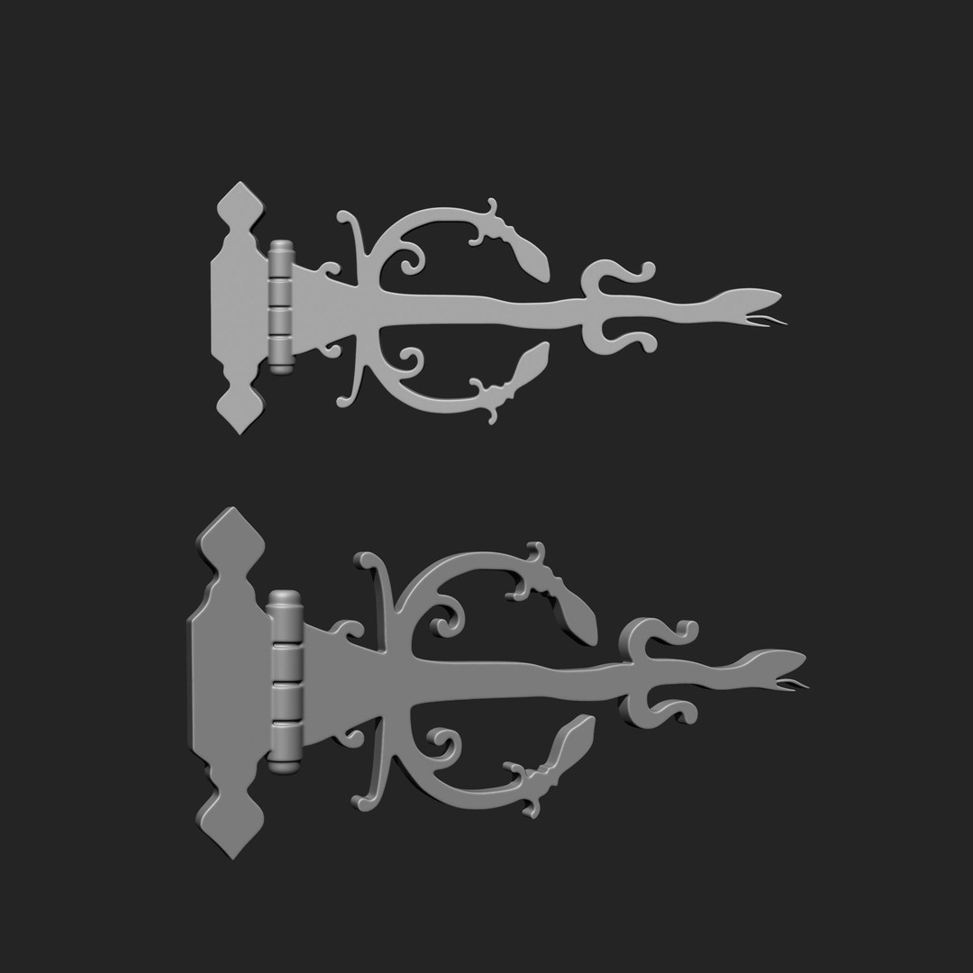 Door Latch 3D Model – Vintage Imm Brush Pack, 66 Brushes - View 15