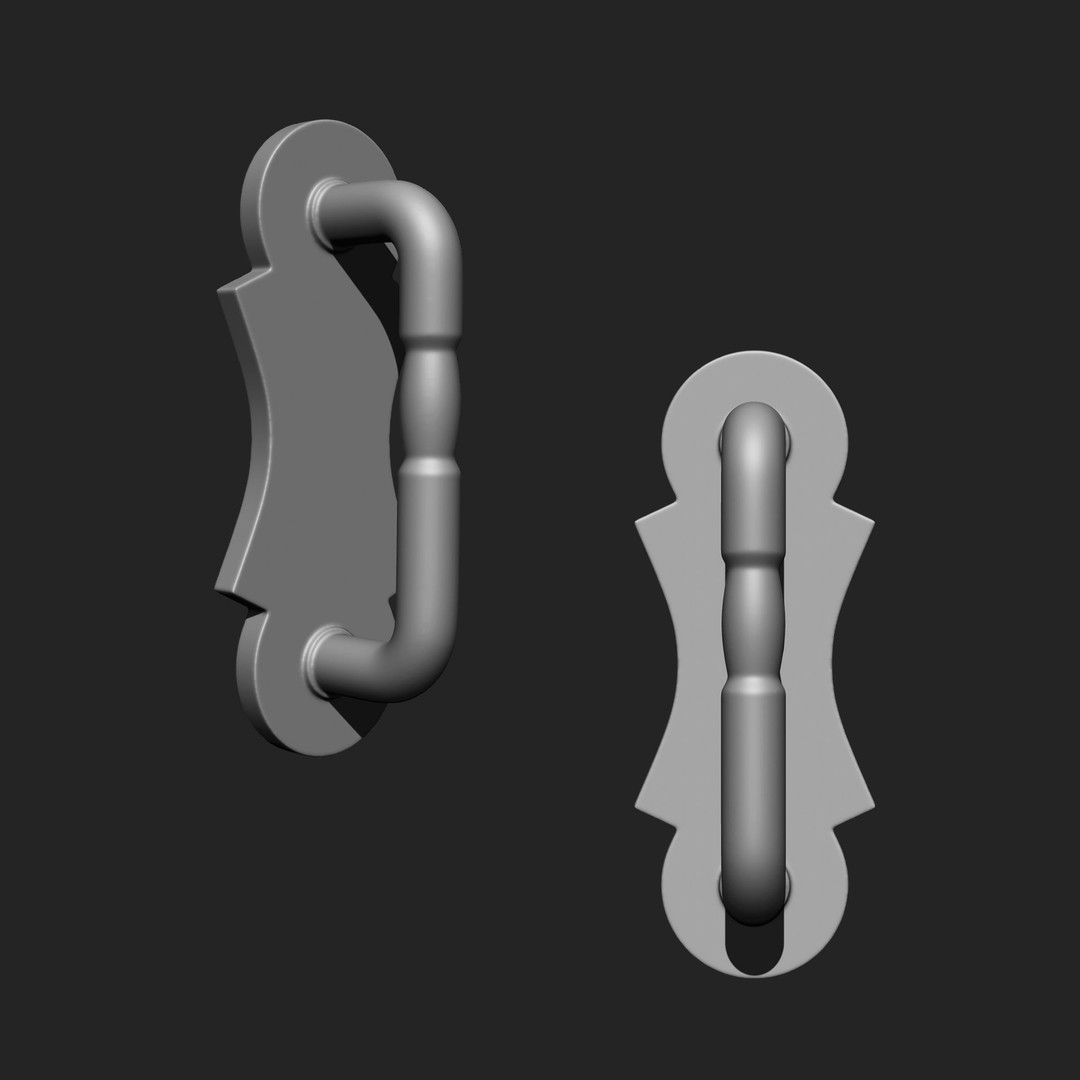 Door Latch 3D Model – Vintage Imm Brush Pack, 66 Brushes - View 18