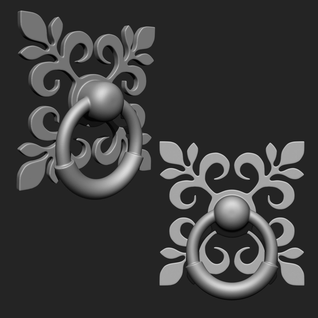 Door Latch 3D Model – Vintage Imm Brush Pack, 66 Brushes - View 21