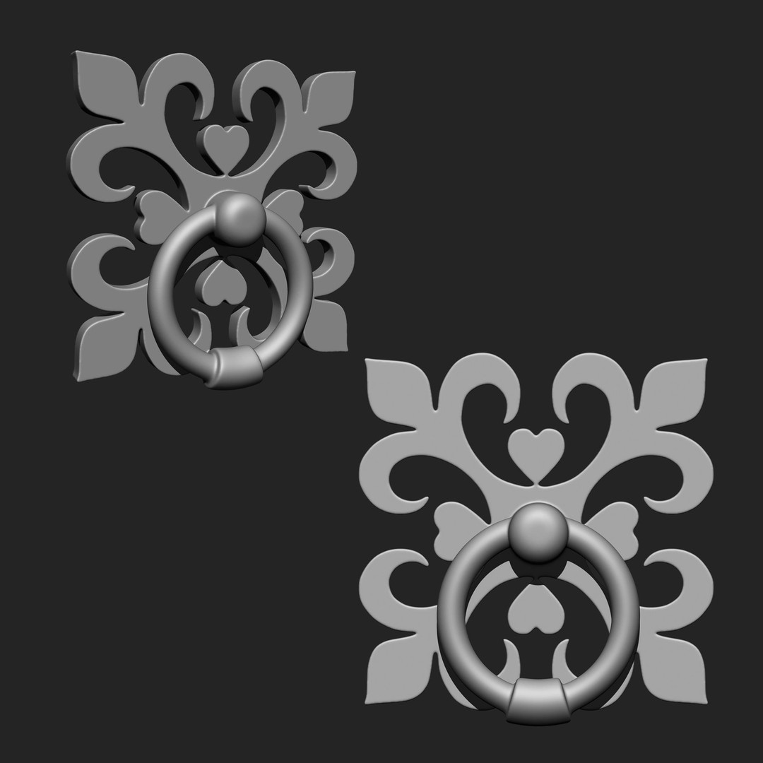 Door Latch 3D Model – Vintage Imm Brush Pack, 66 Brushes - View 23