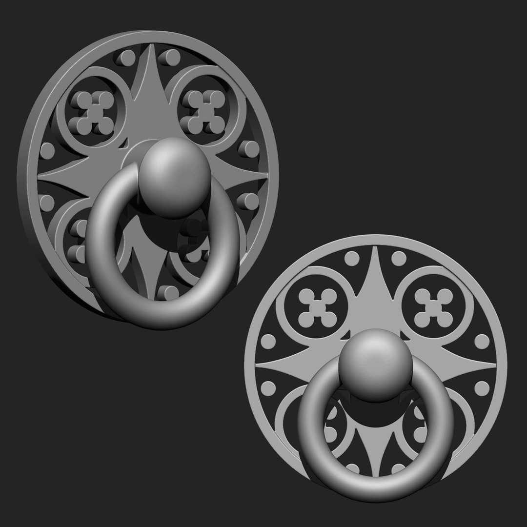 Door Latch 3D Model – Vintage Imm Brush Pack, 66 Brushes - View 25