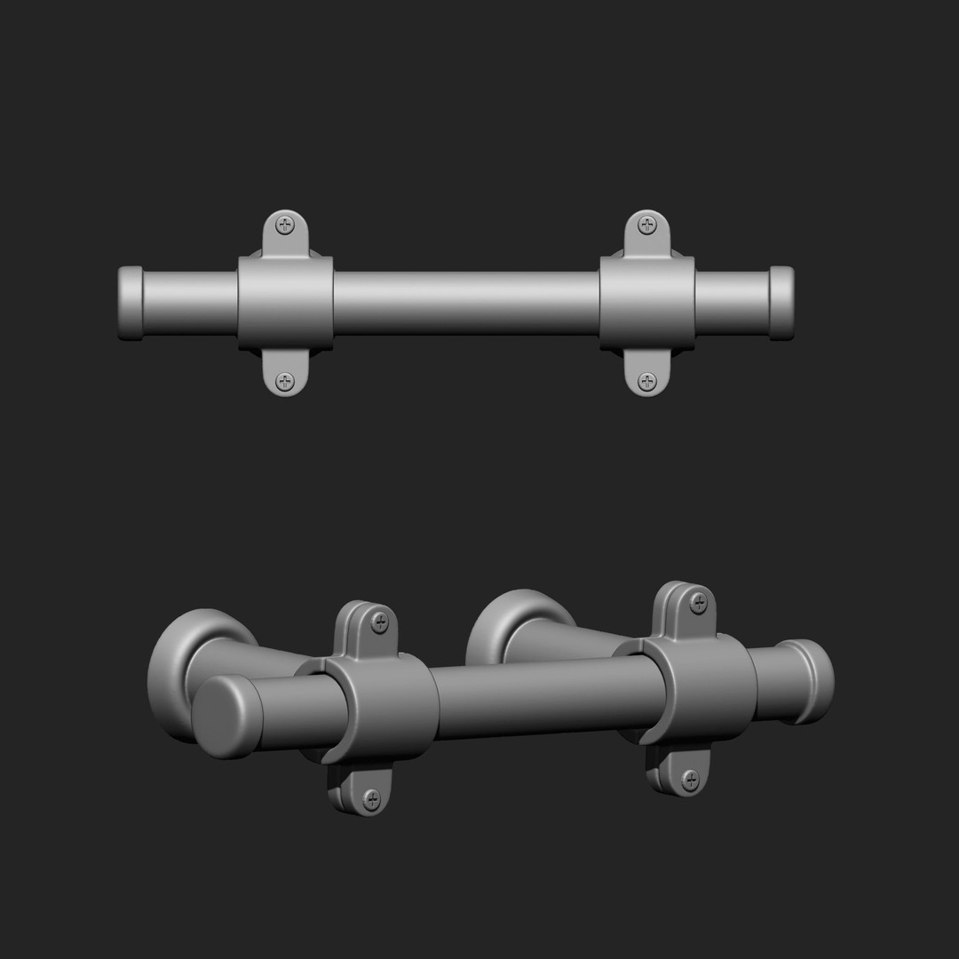 Door Latch 3D Model – Vintage Imm Brush Pack, 66 Brushes - View 27