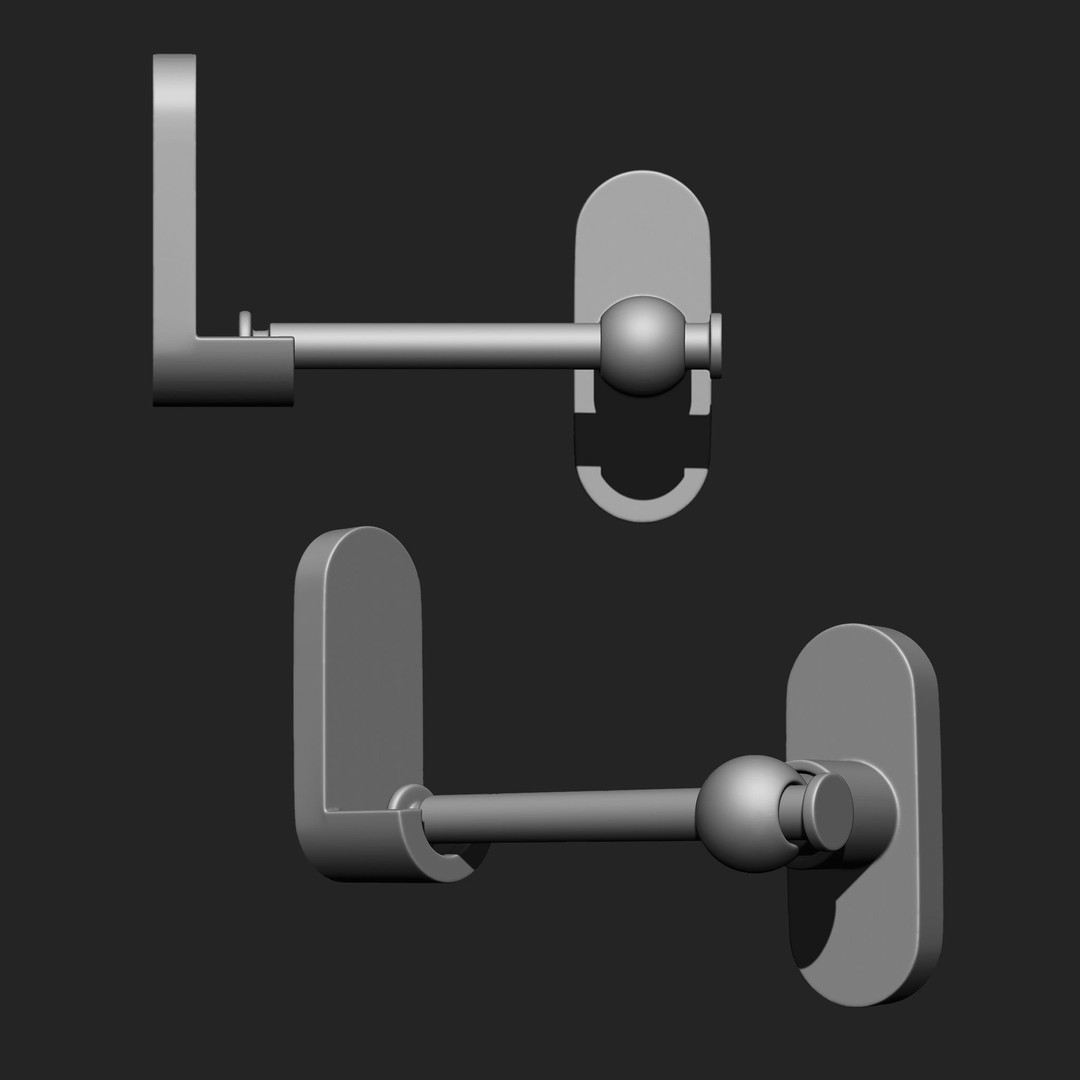 Door Latch 3D Model – Vintage Imm Brush Pack, 66 Brushes - View 28