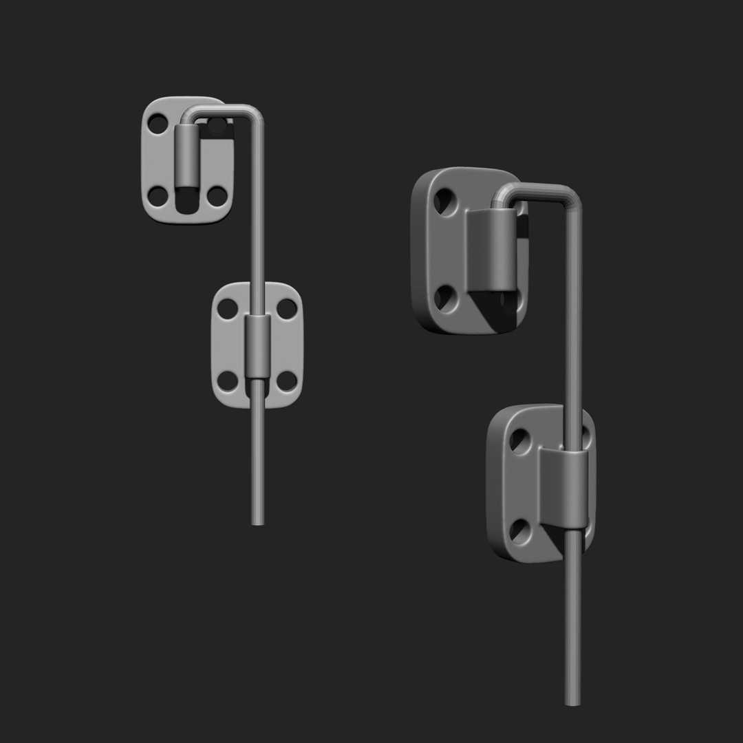 Door Latch 3D Model – Vintage Imm Brush Pack, 66 Brushes - View 30