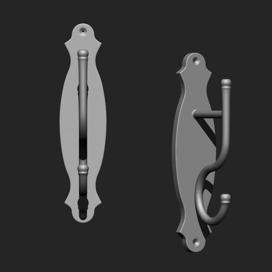 Door Latch 3D Model – Vintage Imm Brush Pack, 66 Brushes - View 31
