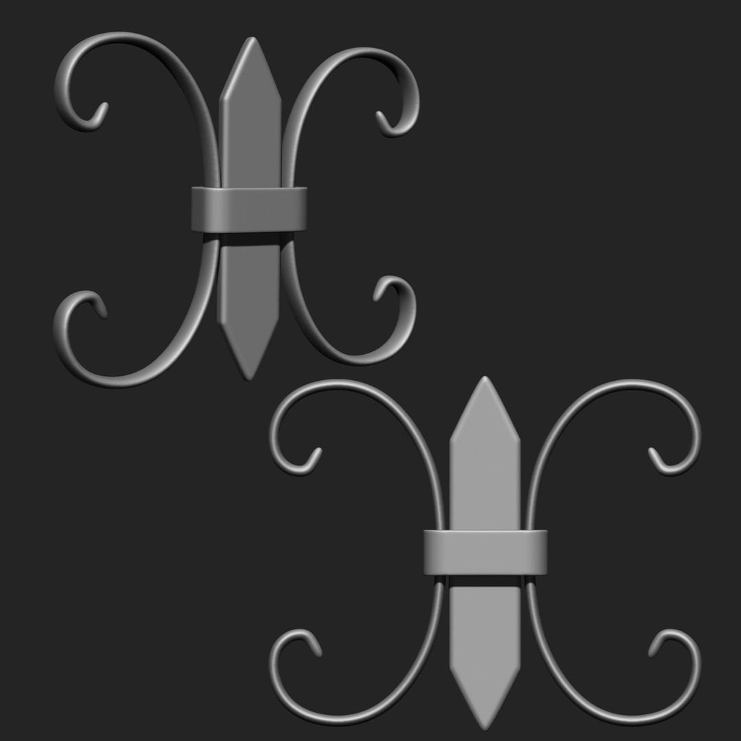 Door Latch 3D Model – Vintage Imm Brush Pack, 66 Brushes - View 40