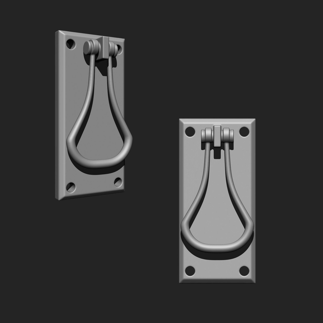 Door Latch 3D Model – Vintage Imm Brush Pack, 66 Brushes - View 7