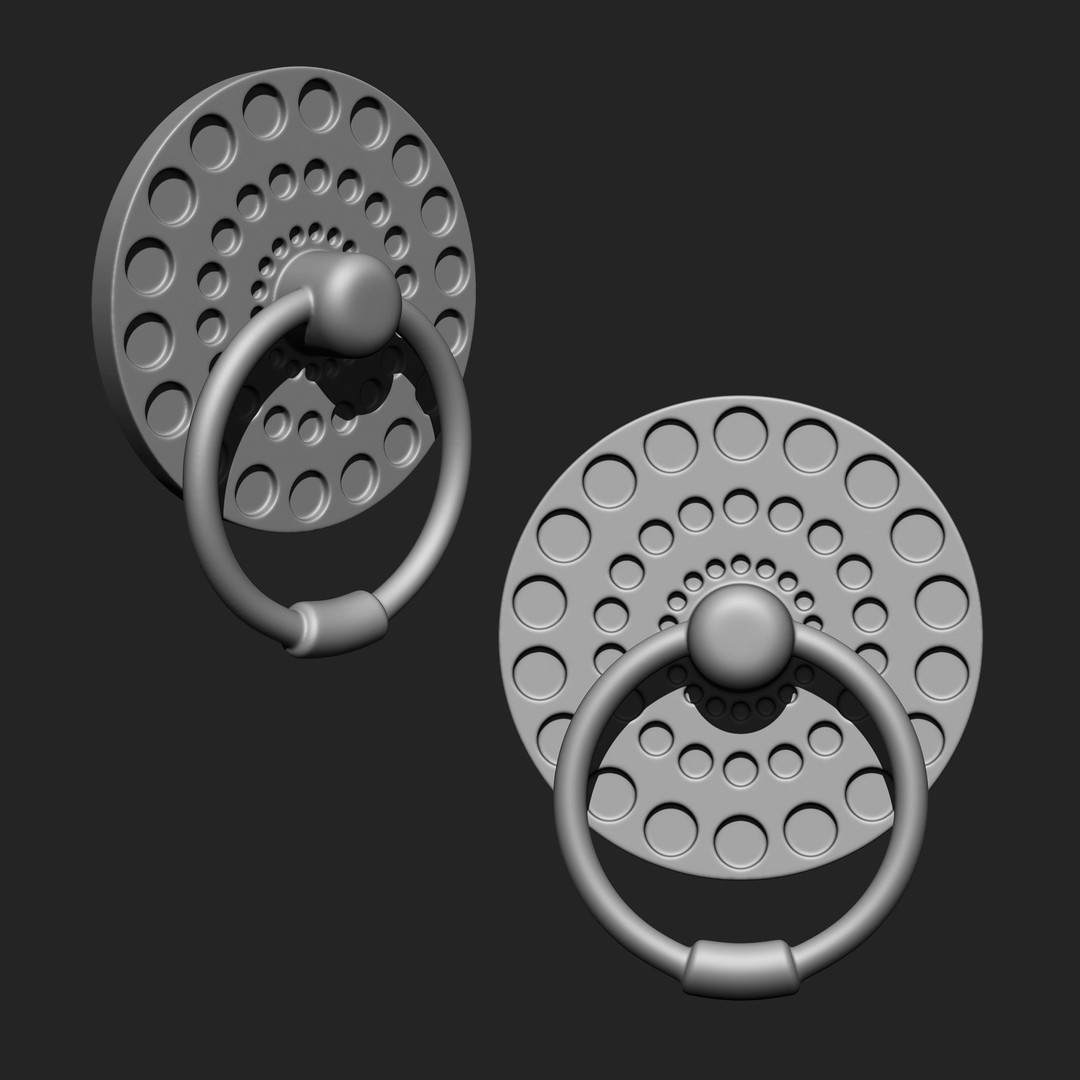 Door Latch 3D Model – Vintage Imm Brush Pack, 66 Brushes - View 8