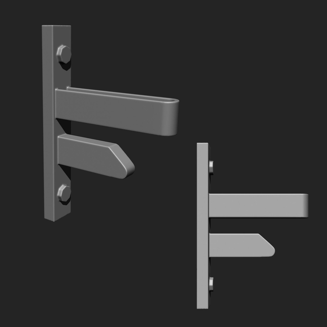 Door Latch 3D Model – Vintage Imm Brush Pack, 66 Brushes - View 9
